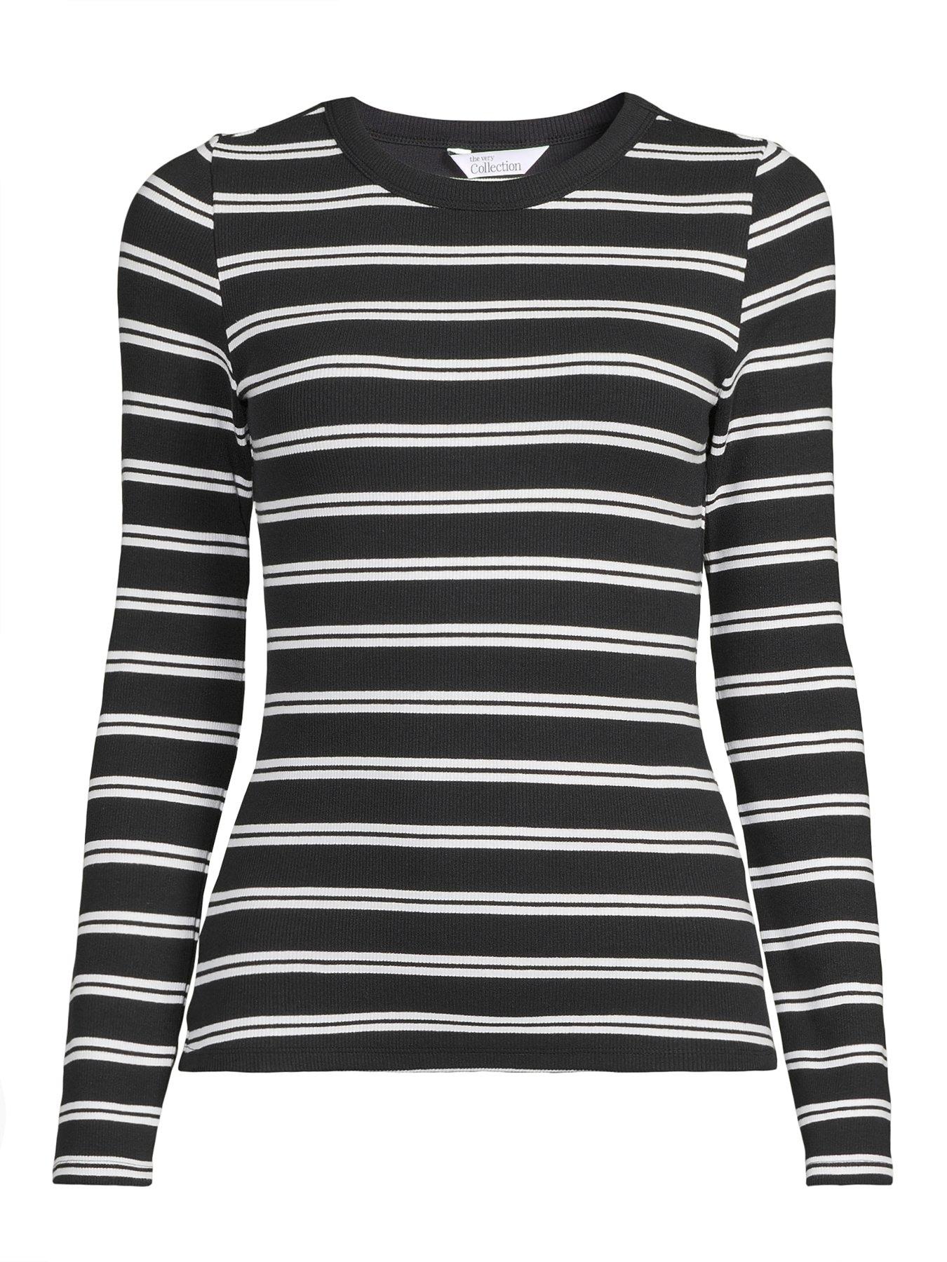Image 7 of 7 of The Very Collection Stretch Long Sleeve Rib T-shirt