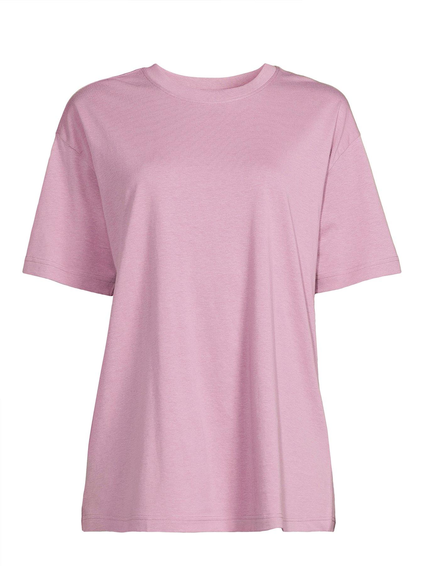 Image 7 of 7 of The Very Collection Crew Neck Oversized T-shirt - Purple
