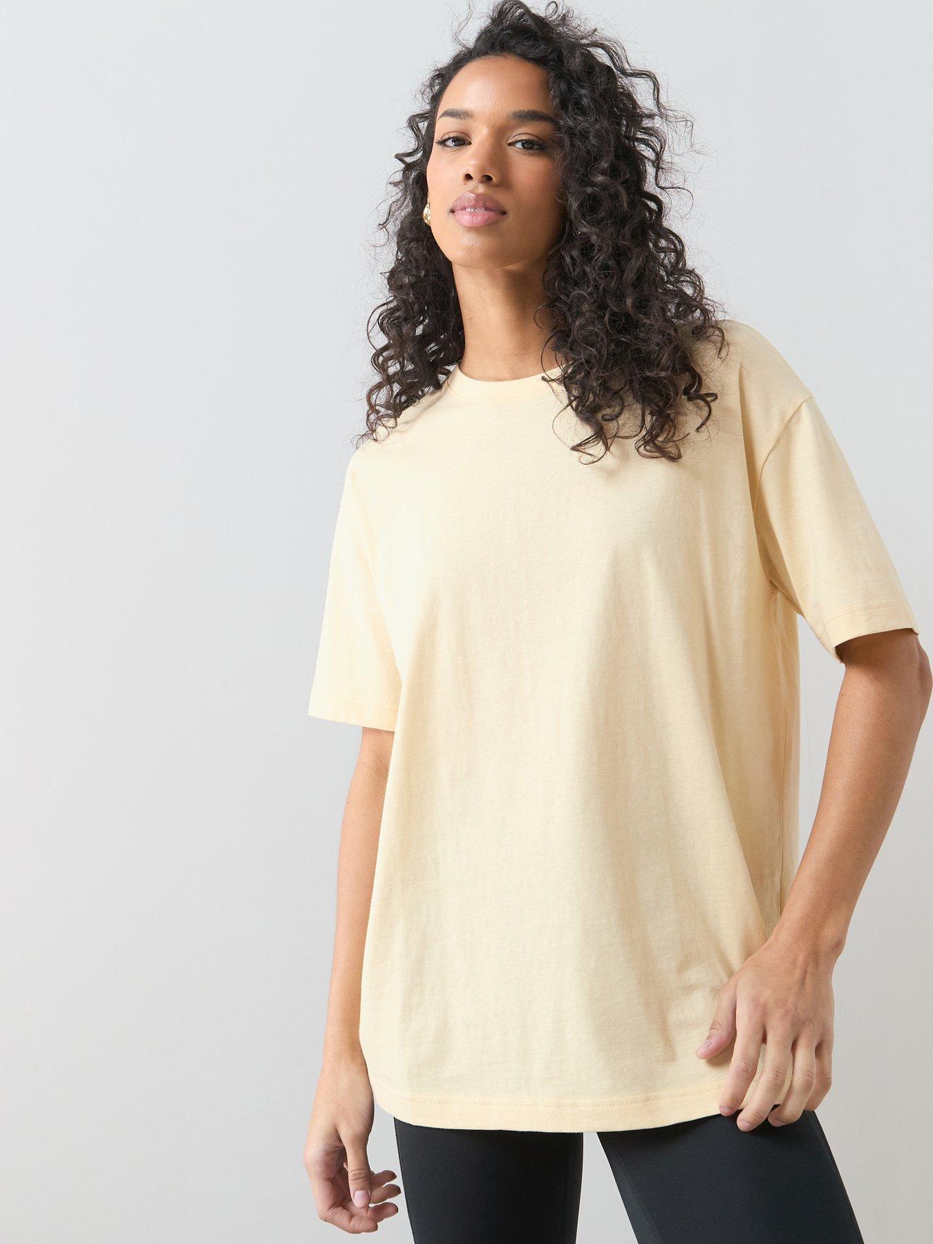 the-very-collection-crew-neck-oversized-t-shirt-yellowfront