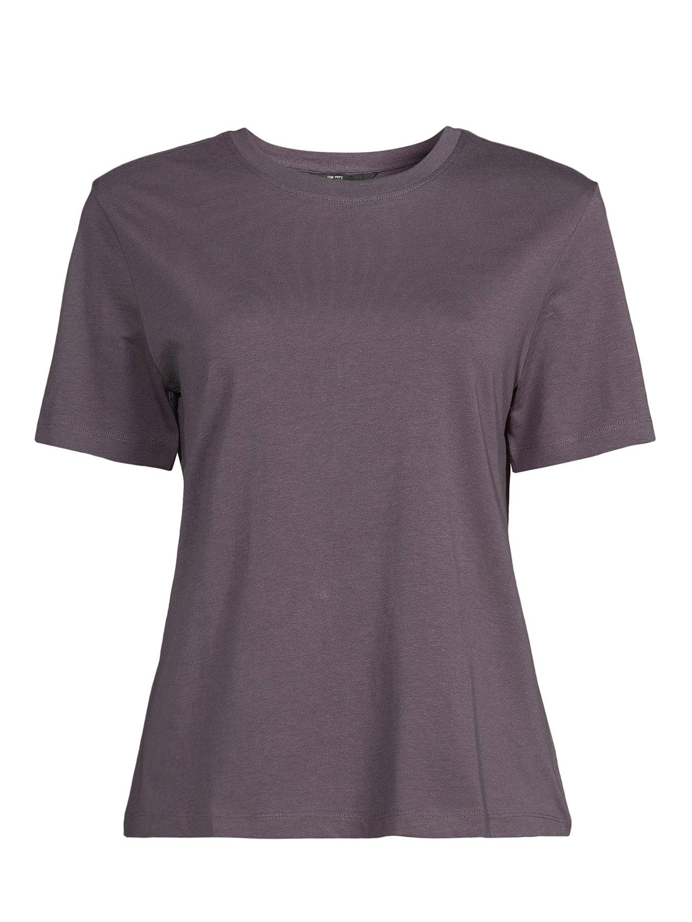 Image 7 of 7 of The Very Collection Crew Neck T-shirt - Blue