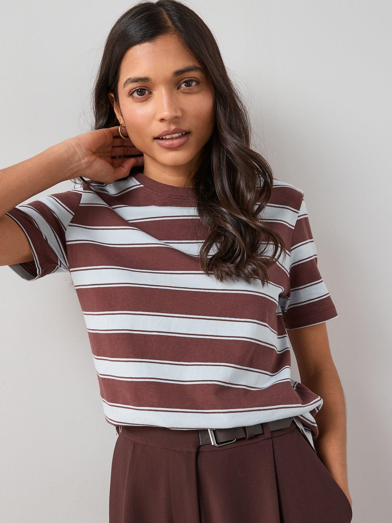 The Very Collection Crew Tee Stripe - Multi