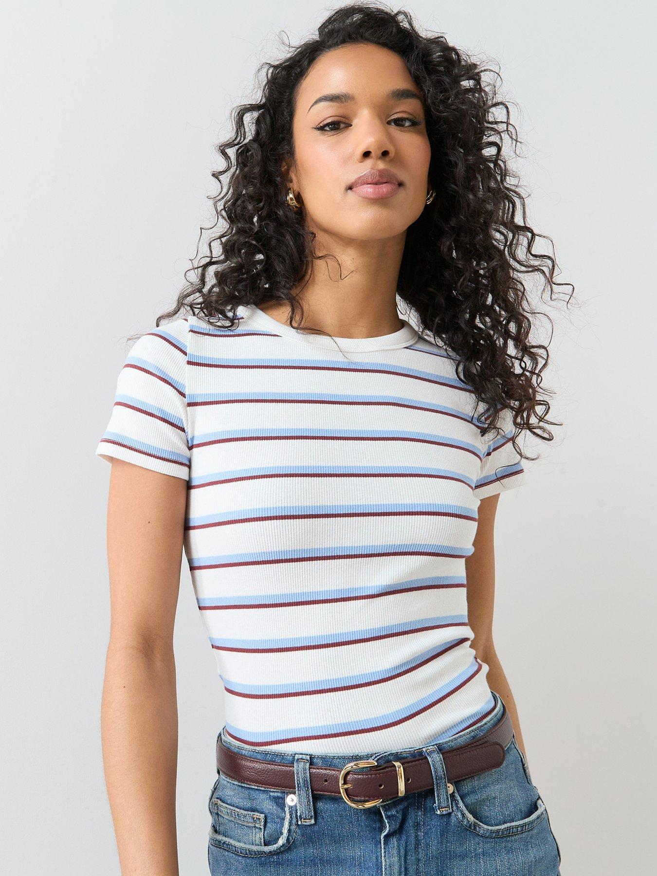 the-very-collection-stretch-rib-t-shirt-stripefront