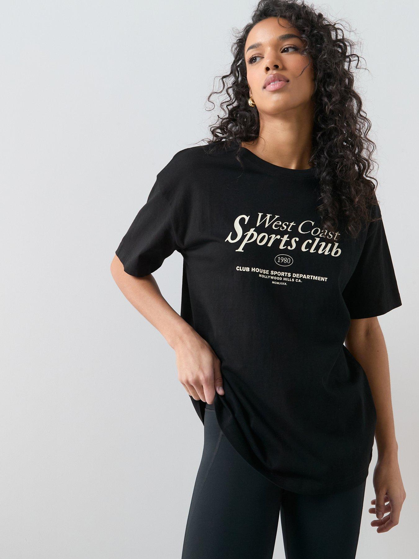 the-very-collection-slogan-oversized-graphic-t-shirt-blackfront