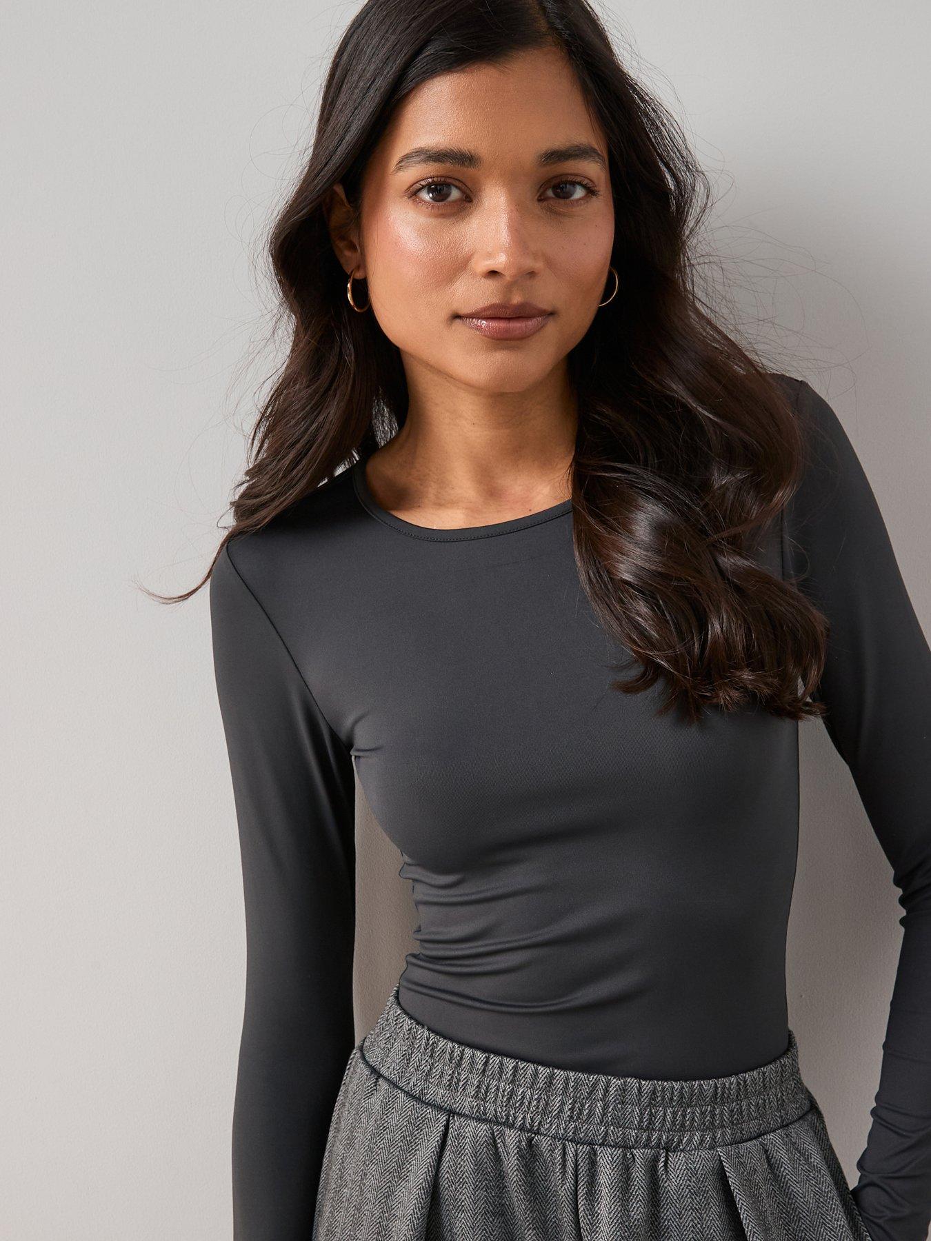 The Very Collection Soft Touch Long Sleeve Top - Grey