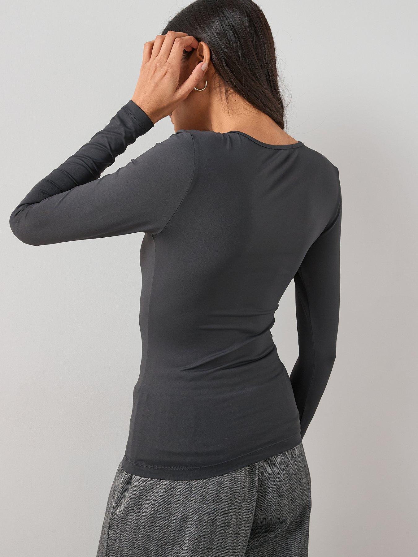 Image 2 of 7 of The Very Collection Soft Touch Long Sleeve Top - Grey