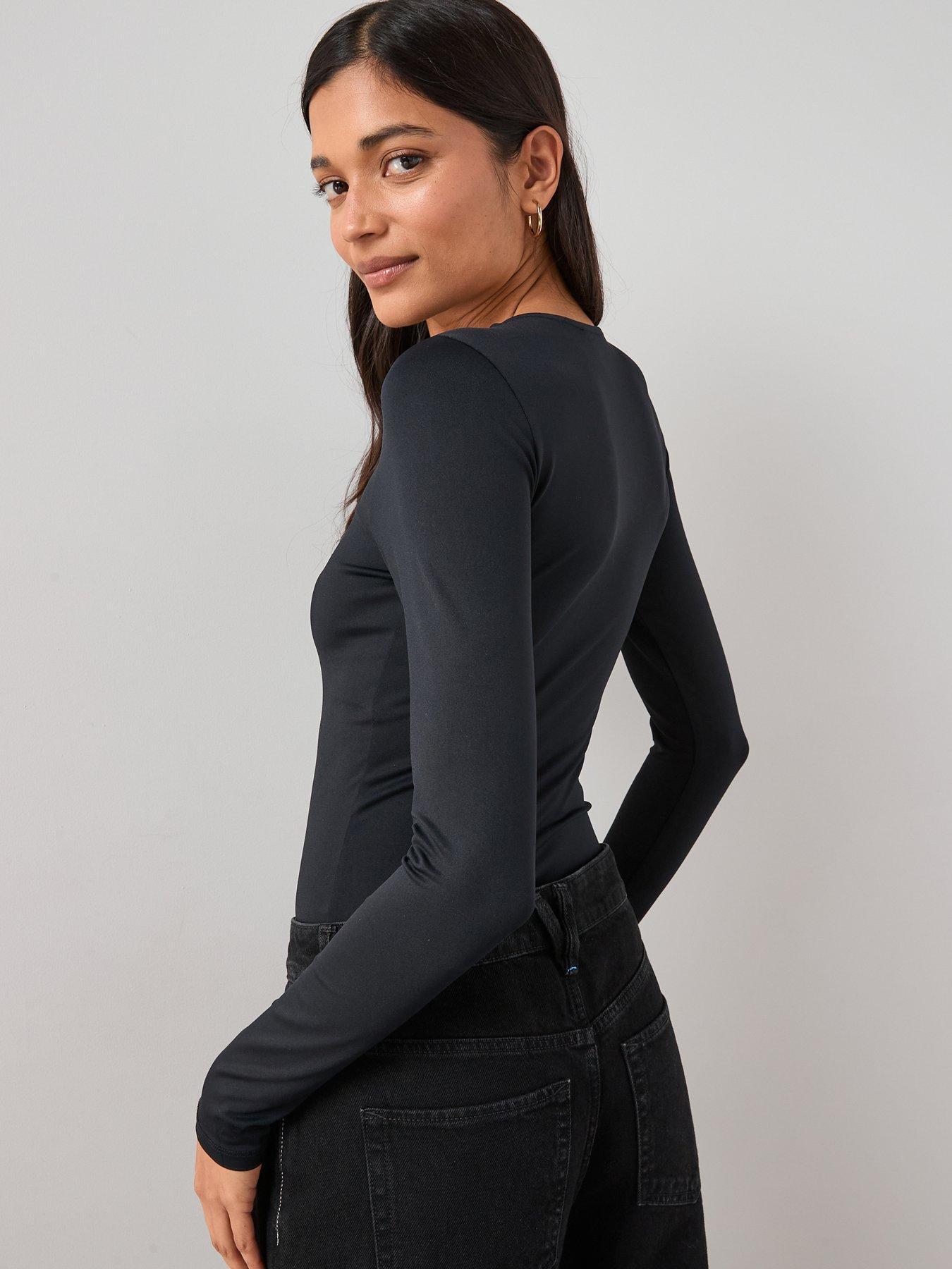 Image 2 of 7 of The Very Collection Soft Touch Body Suit - Black