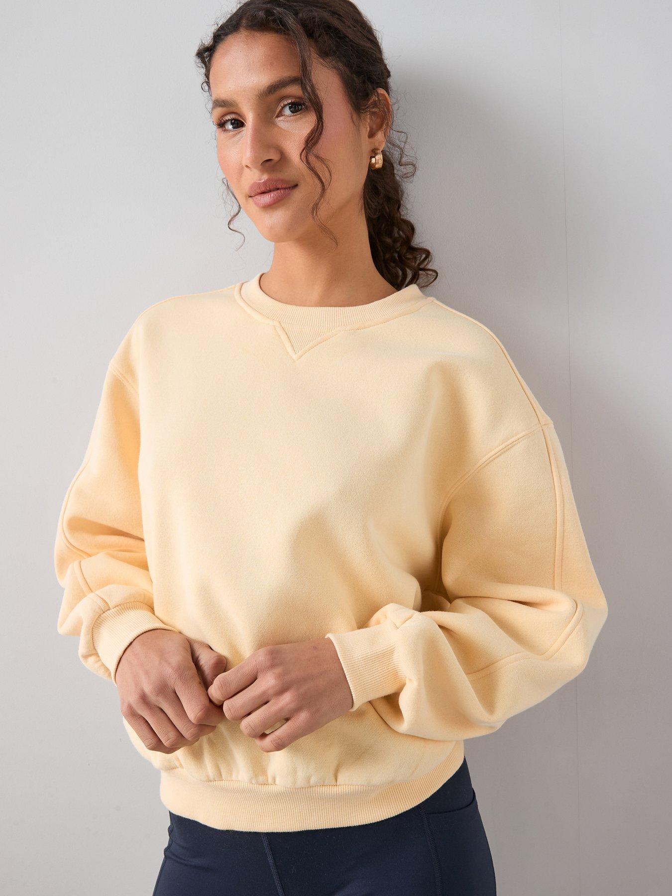 Image 1 of 6 of The Very Collection Crew Neck Sweatshirt - Yellow