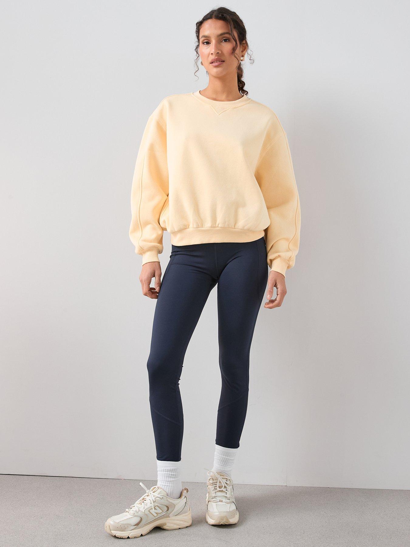 Image 3 of 6 of The Very Collection Crew Neck Sweatshirt - Yellow