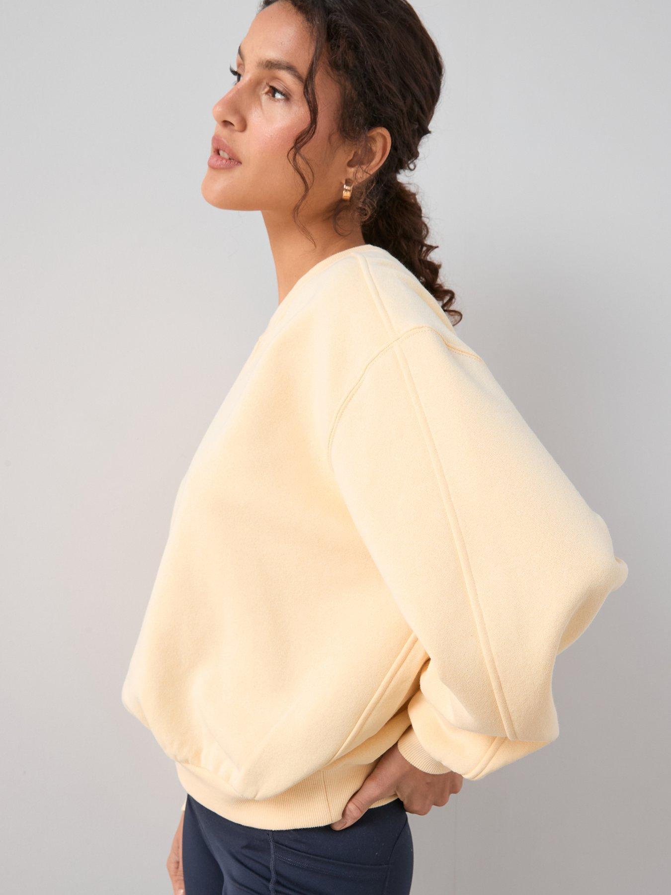 Image 4 of 6 of The Very Collection Crew Neck Sweatshirt - Yellow