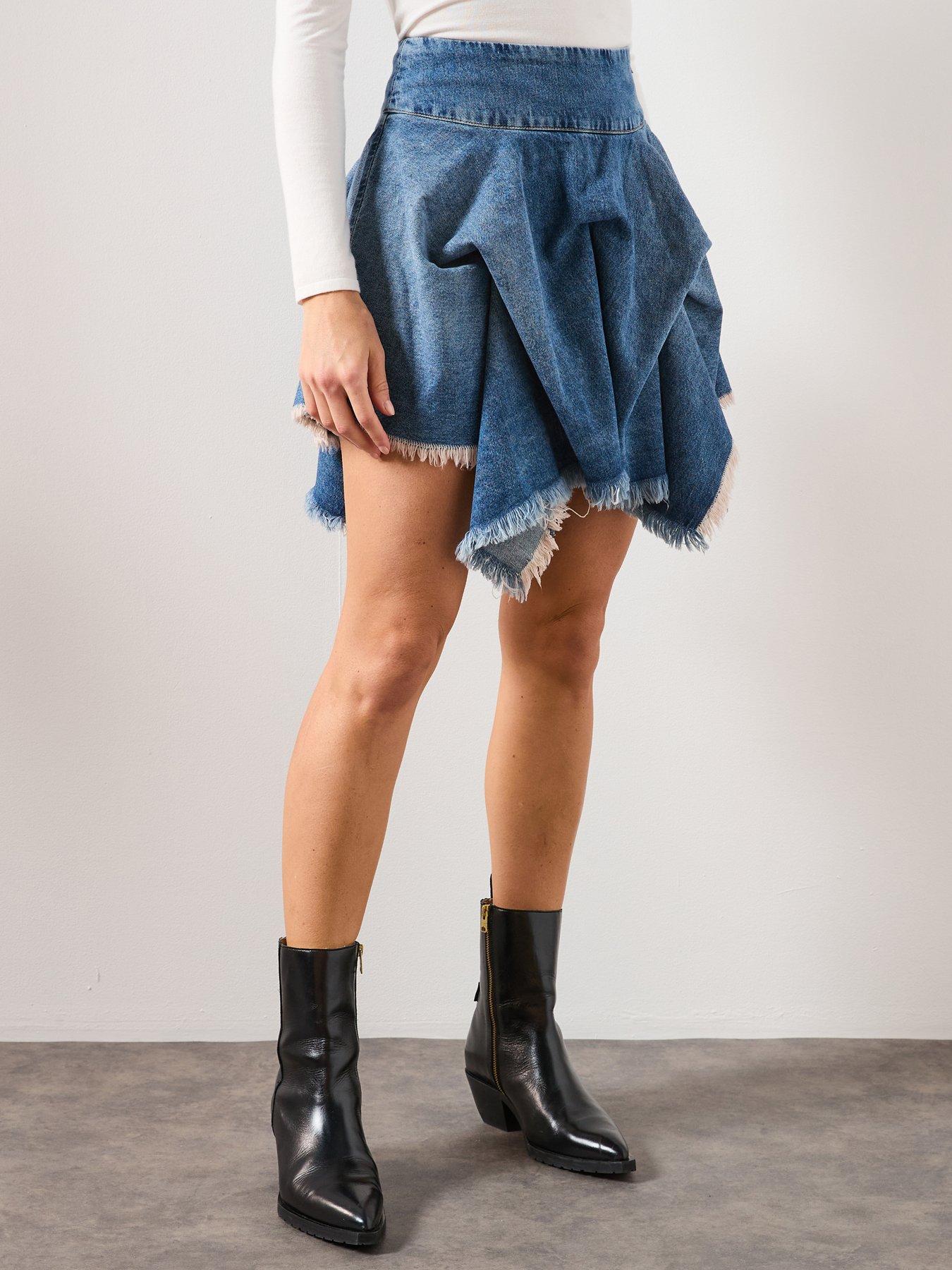 AllSaints Crissy Denim Skirt - Light Wash