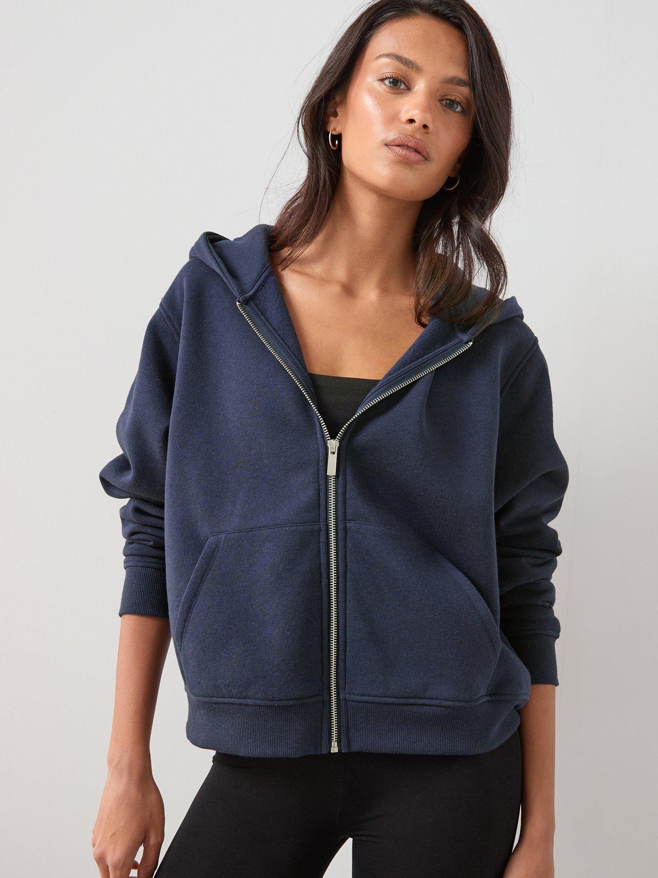 The Very Collection Zip Up Hoodie - Blue