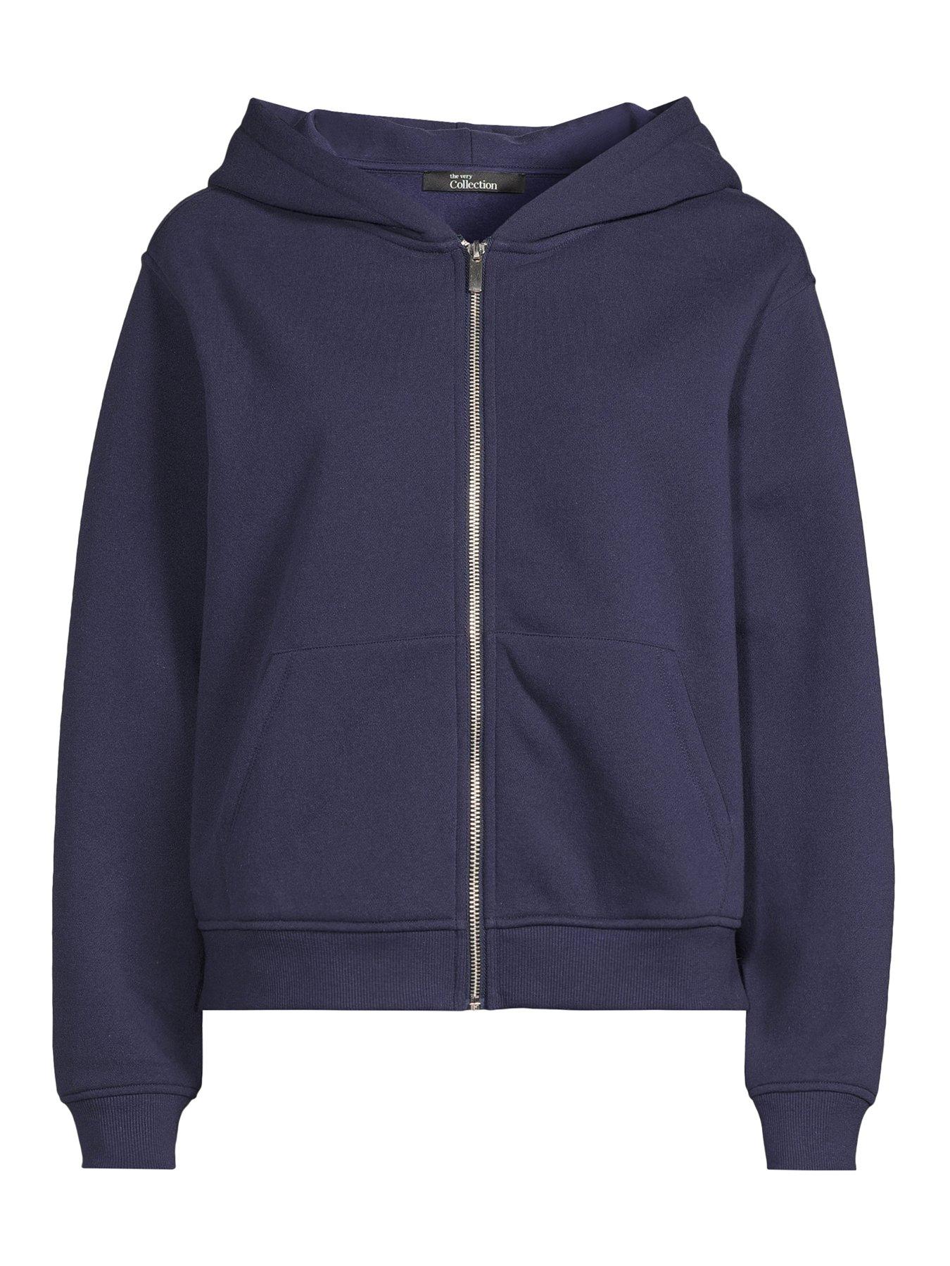 Image 7 of 7 of The Very Collection Zip Through Hoodie - Blue