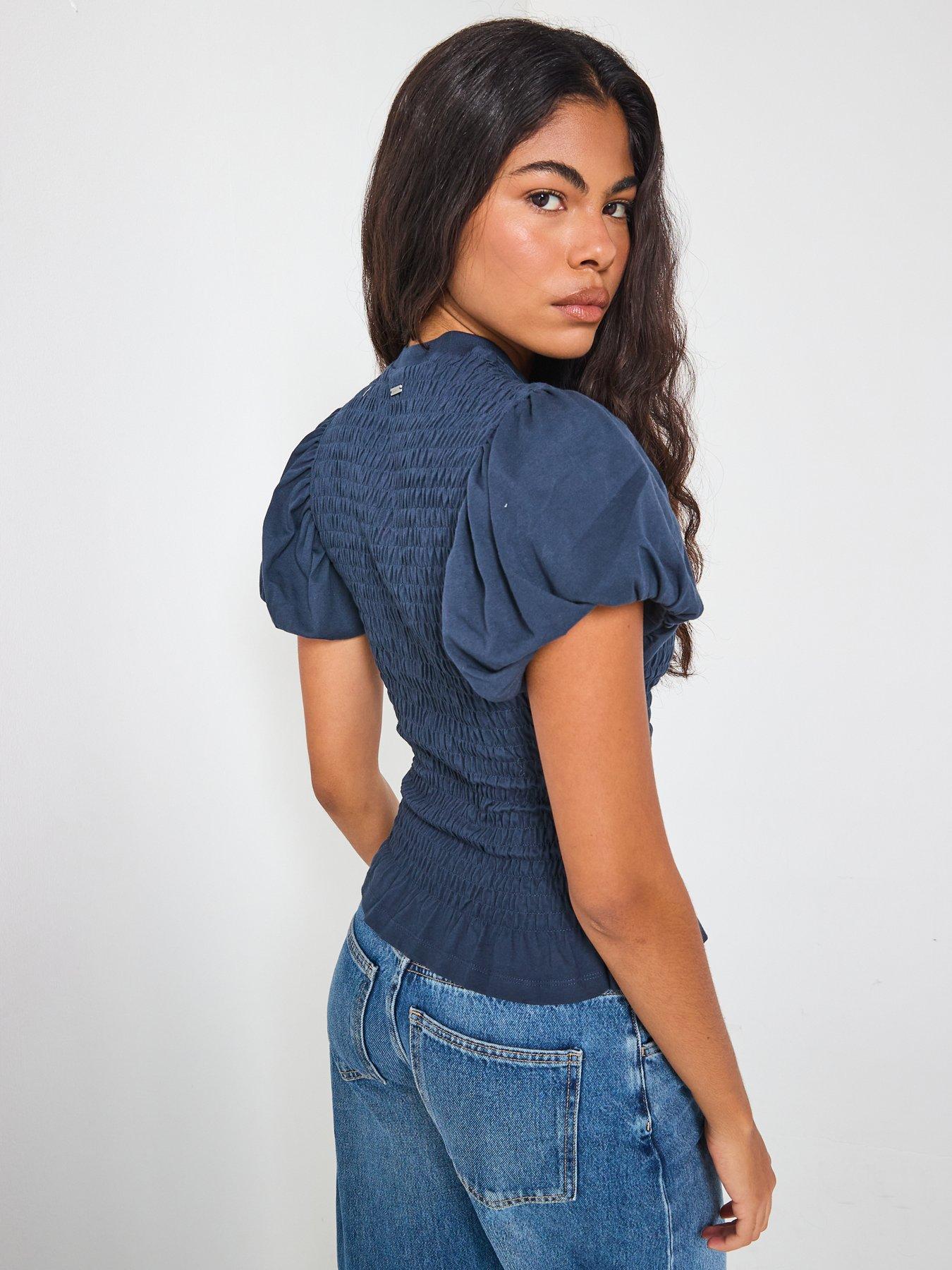 Image 2 of 6 of AllSaints Dael Top - Blue