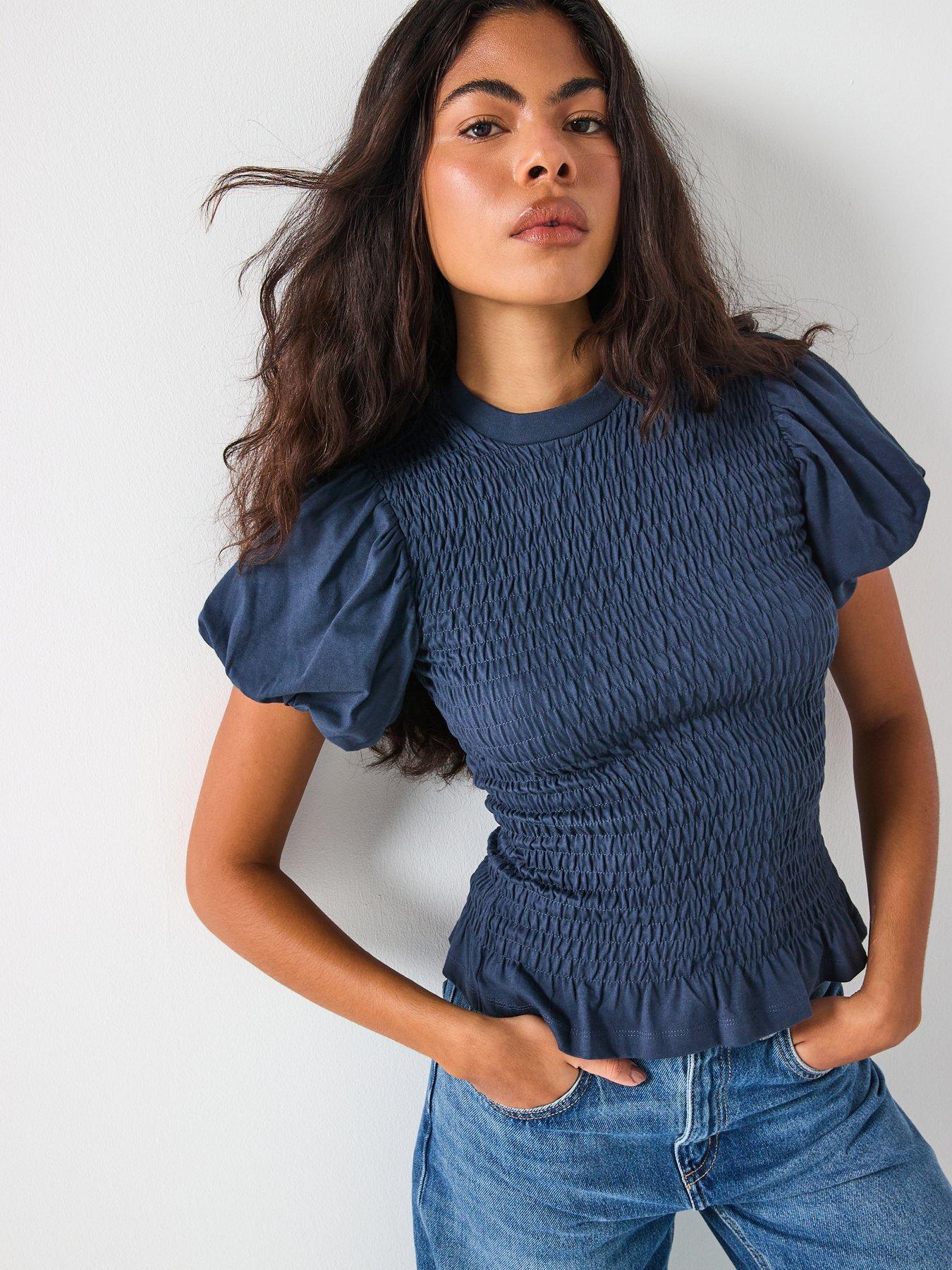 Image 6 of 6 of AllSaints Dael Top - Blue