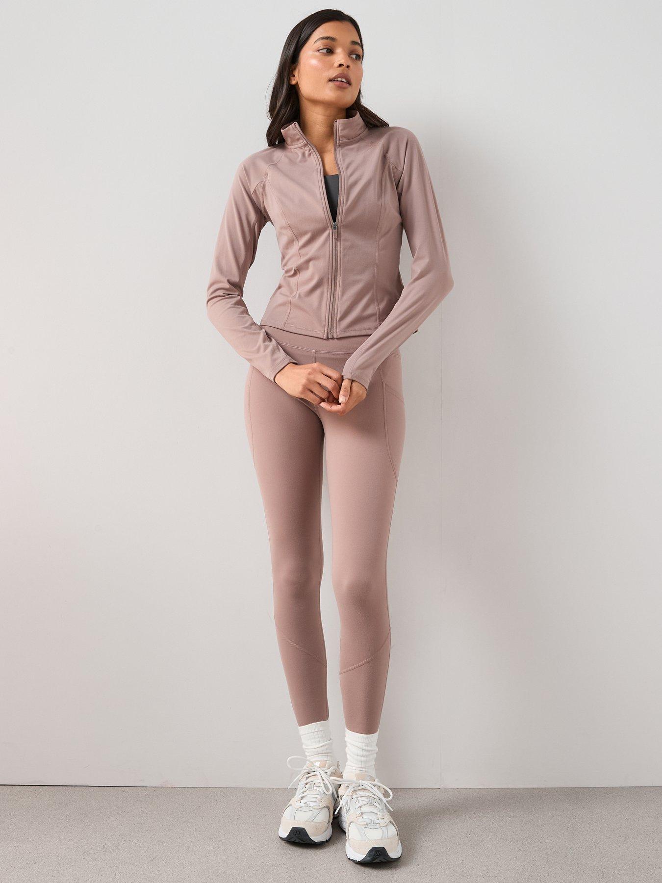Image 5 of 6 of The Very Collection Zip Through Athleisure Jacket - Taupe