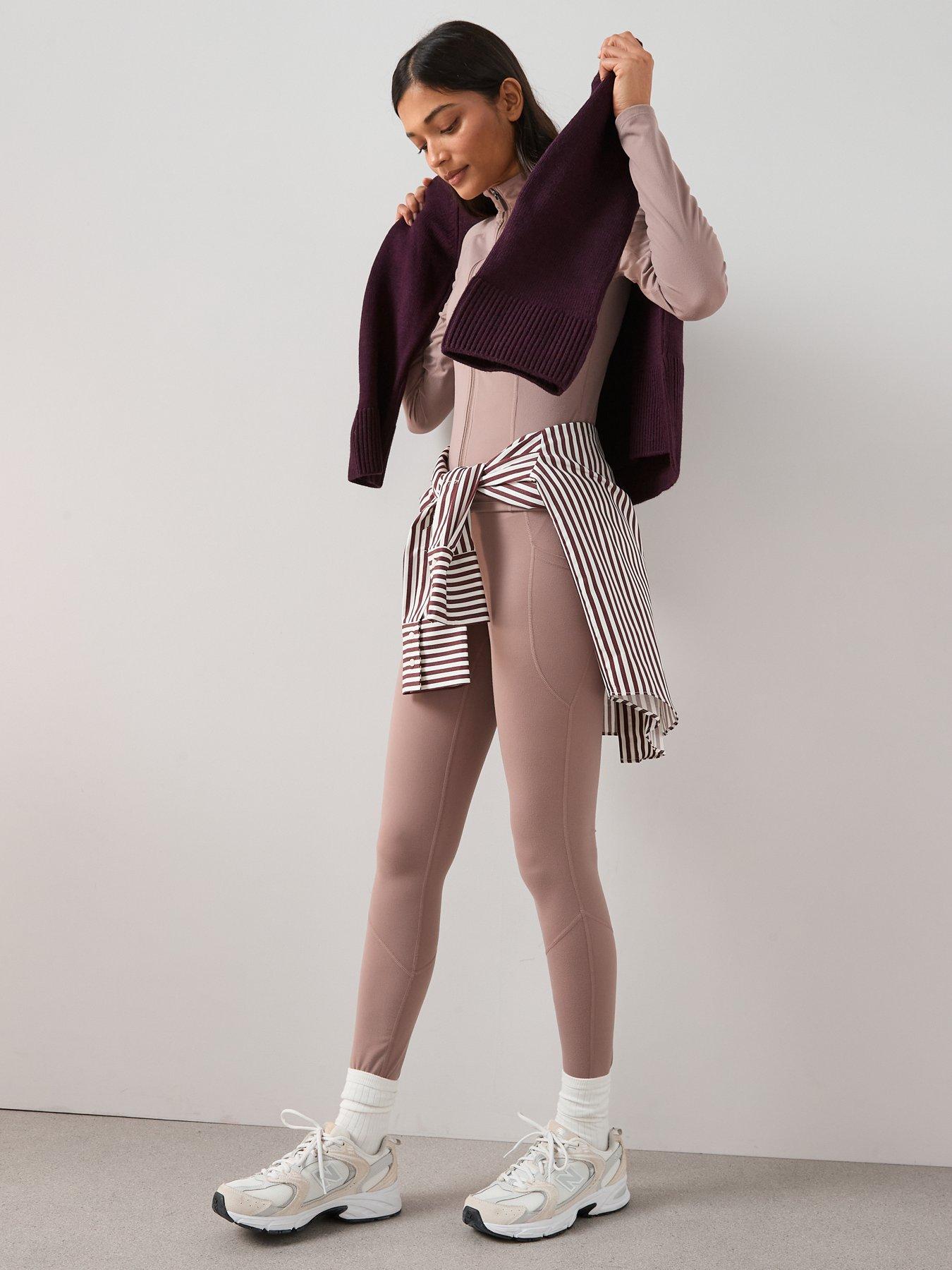 Image 3 of 6 of The Very Collection High Waist Athleisure Legging - Taupe