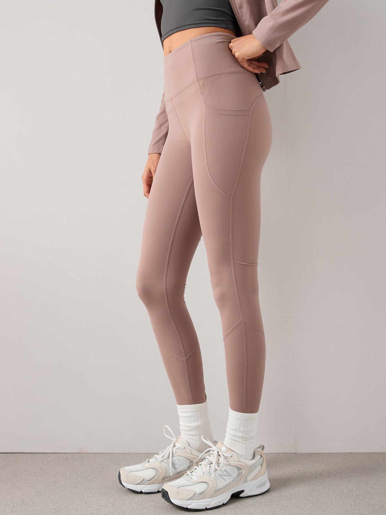 Image 4 of 6 of The Very Collection High Waist Athleisure Legging - Taupe