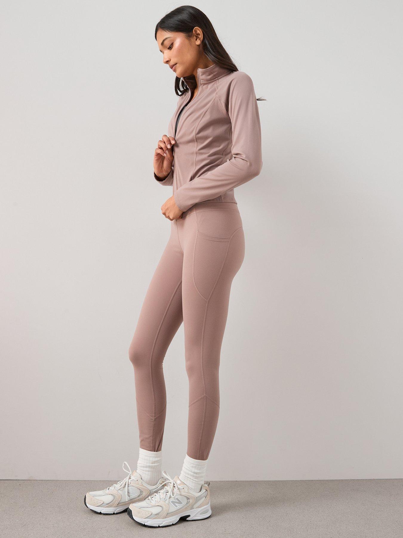 Image 6 of 6 of The Very Collection High Waist Athleisure Legging - Taupe