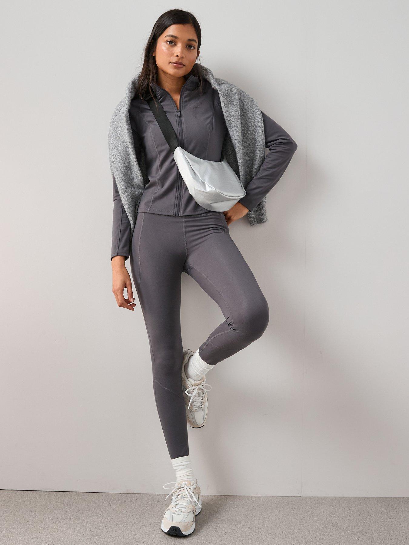 Image 1 of 6 of The Very Collection High Waist Athleisure Legging - Grey