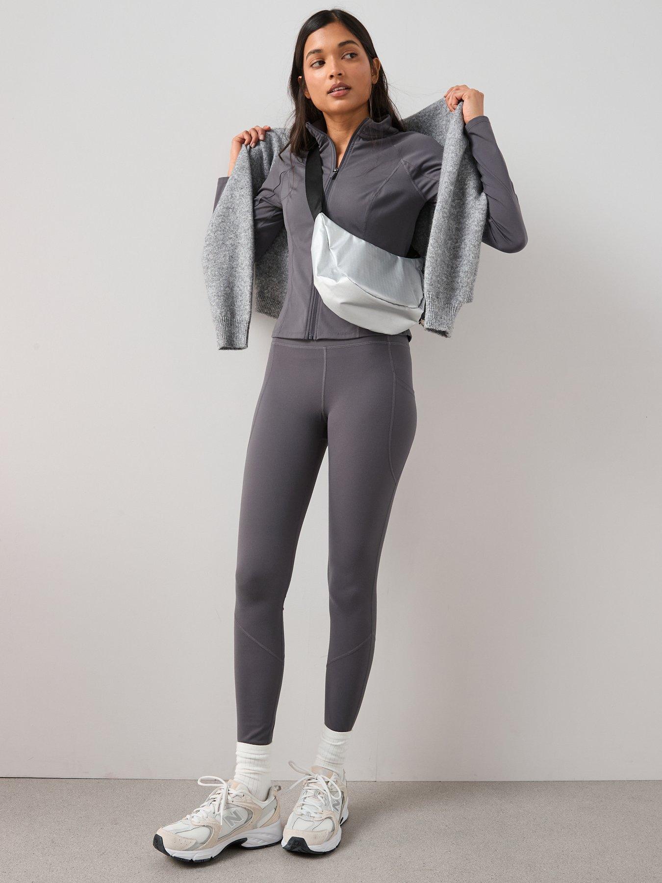 Image 3 of 6 of The Very Collection High Waist Athleisure Legging - Grey