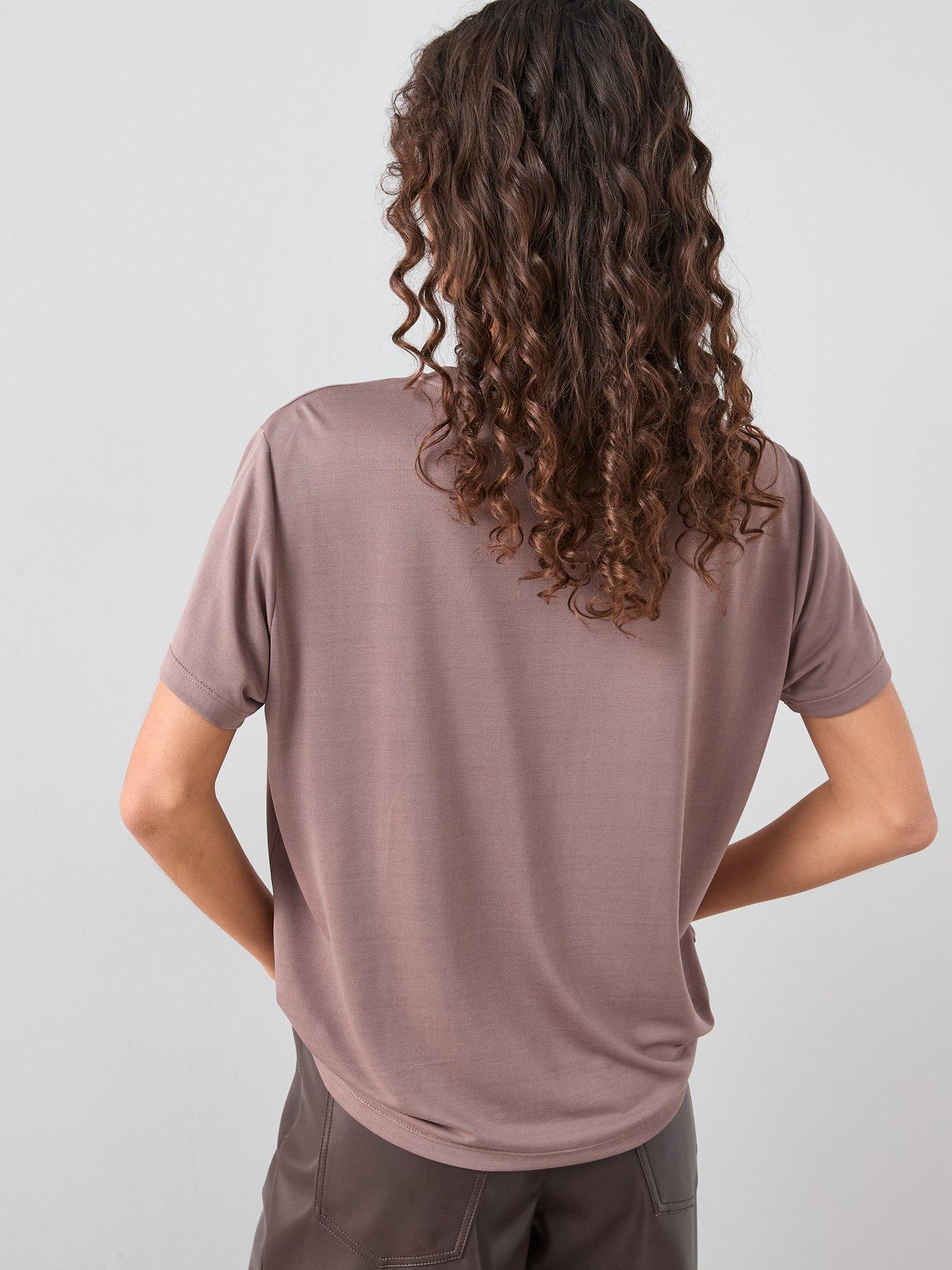 Image 2 of 6 of The Very Collection Modal T-Shirt - Brown