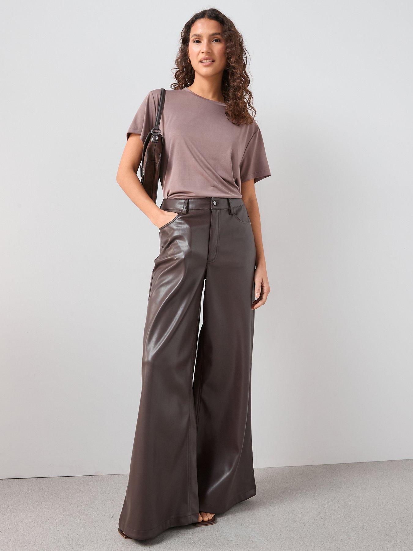 Image 3 of 6 of The Very Collection Modal T-Shirt - Brown