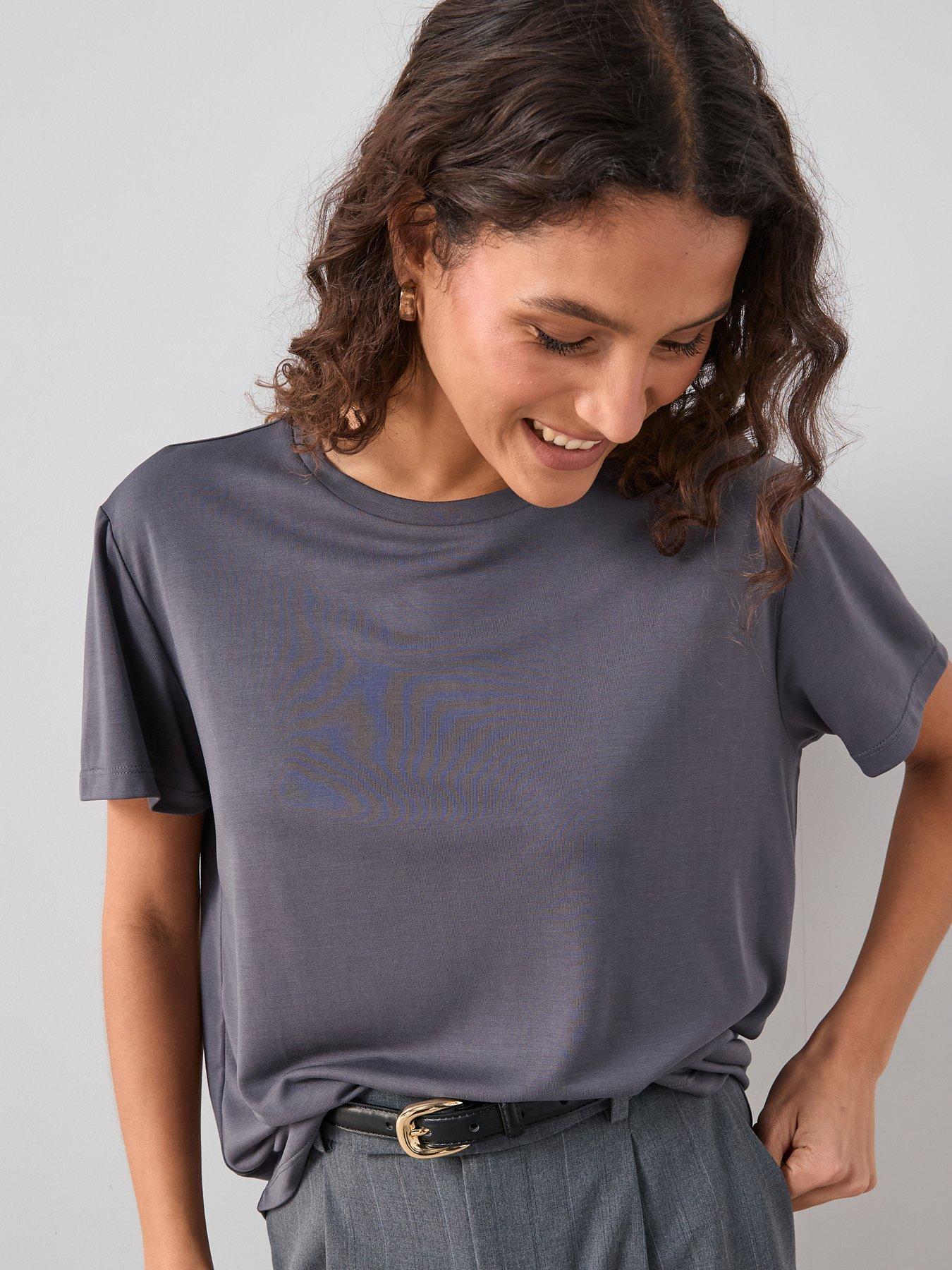The Very Collection Soft Touch Modal T-shirt - Blue