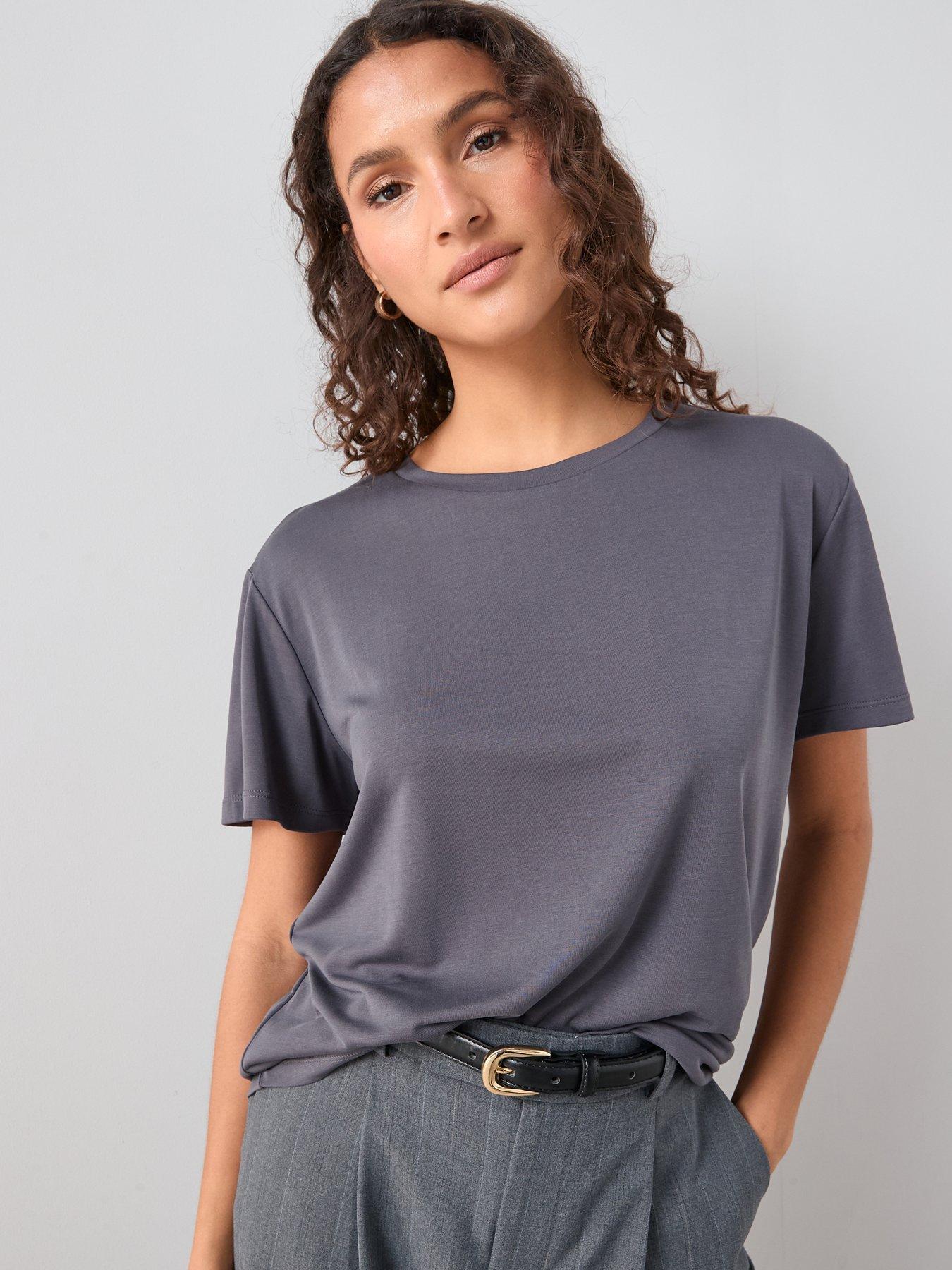 Image 4 of 6 of The Very Collection Modal T-Shirt - Blue