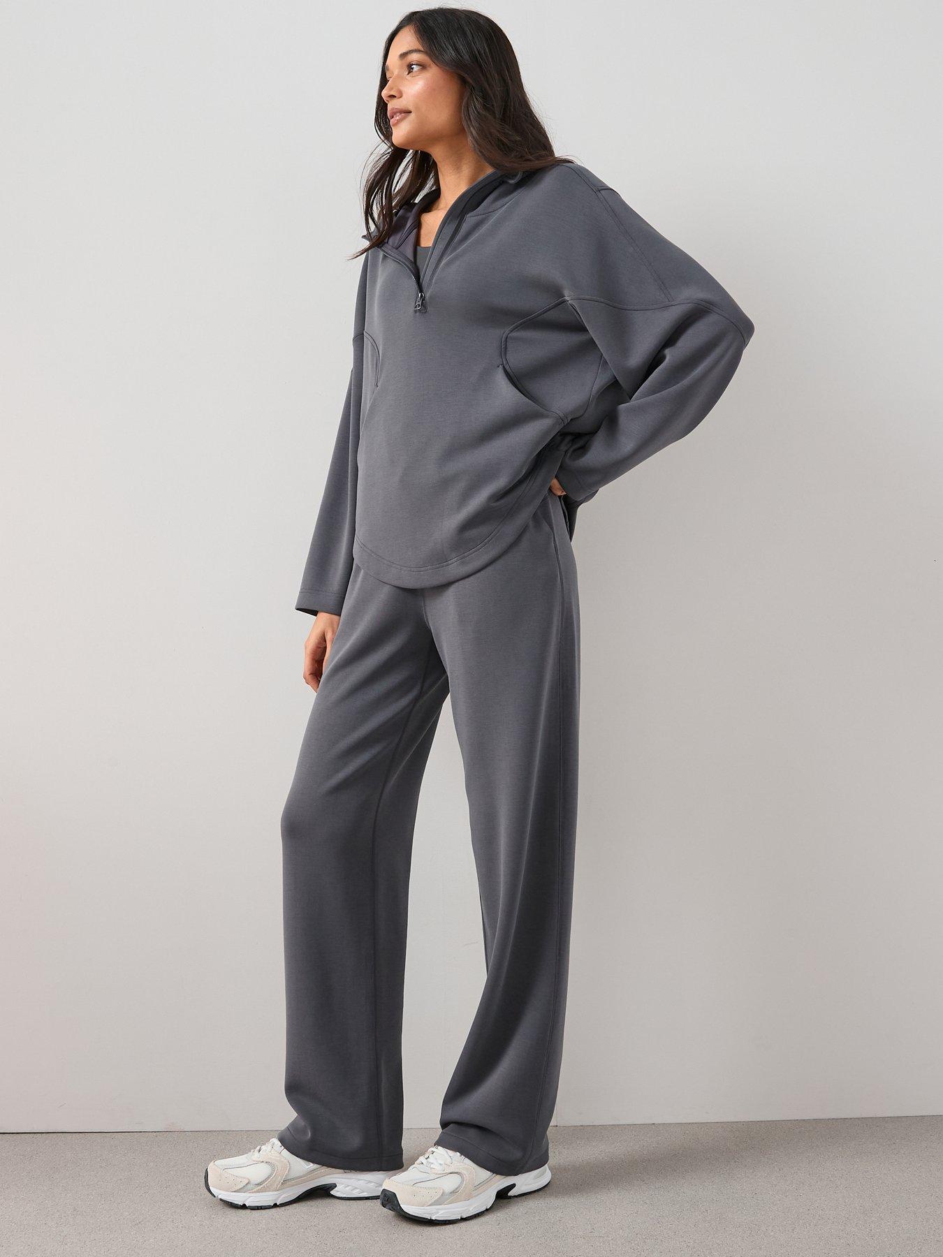 Image 3 of 6 of The Very Collection Modal Wide Leg Jogger Co-Ord - Grey