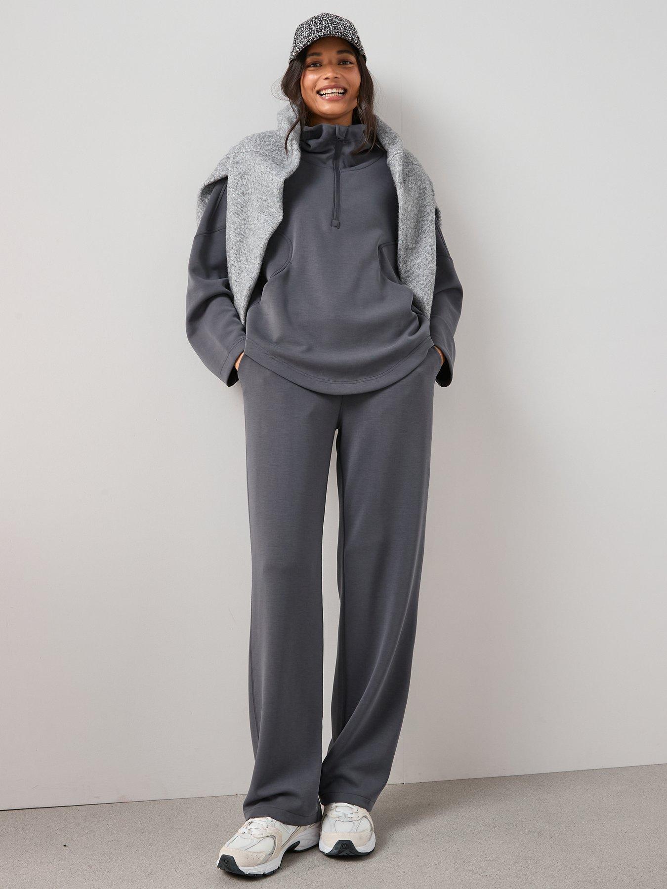 Image 5 of 6 of The Very Collection Modal Wide Leg Jogger Co-Ord - Grey
