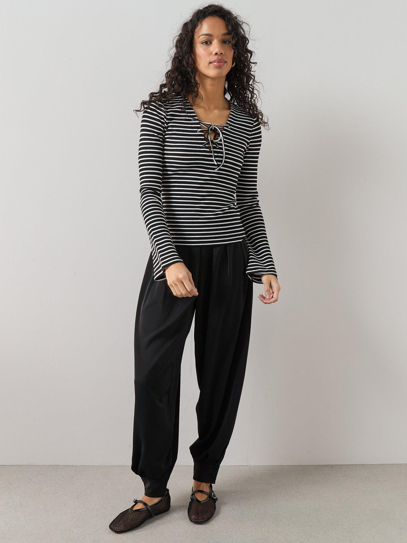 the-very-collection-tie-up-stripe-long-sleeve-top-multiback