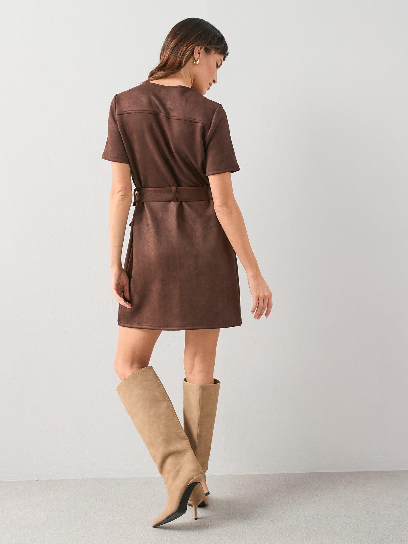 the-very-collection-suede-belted-dress-browndetail