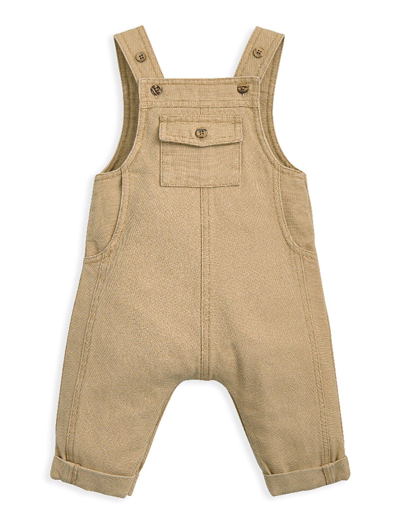 mamas-papas-baby-boys-taupe-dungarees-beige