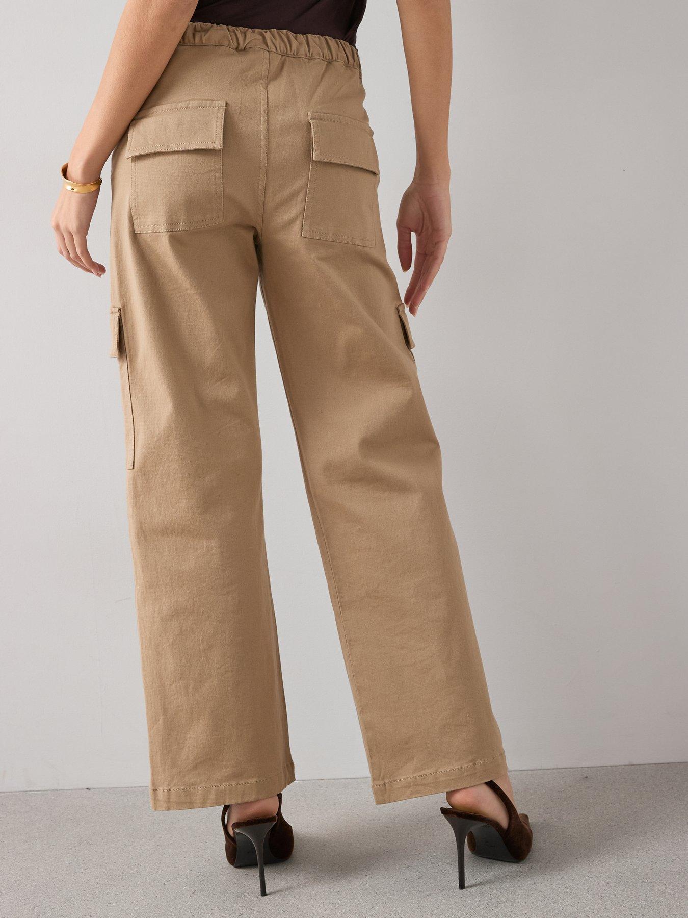 the-very-collection-wide-leg-cargo-trouser-beigestillFront