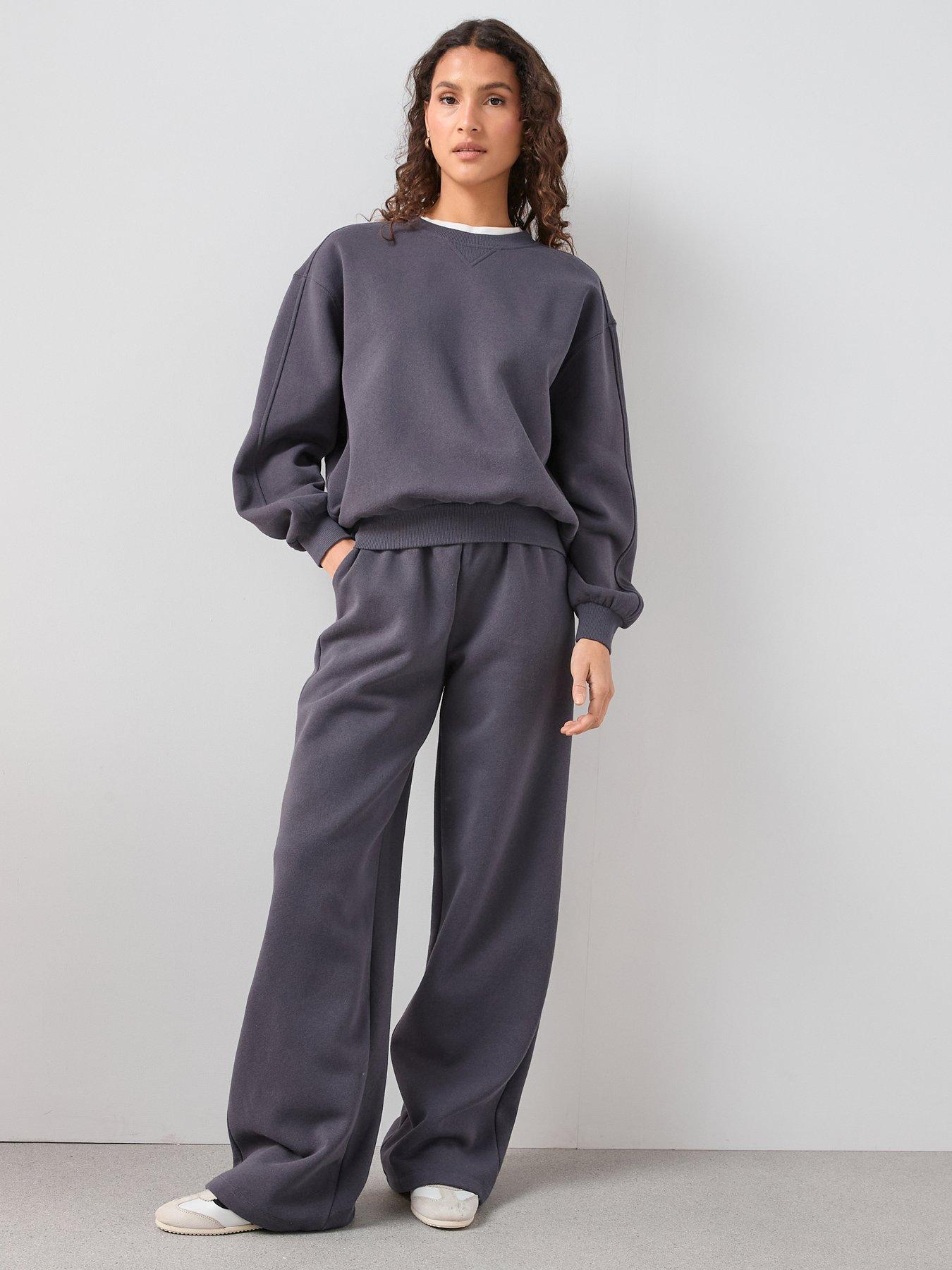 The Very Collection Wide Leg Jogger - Grey