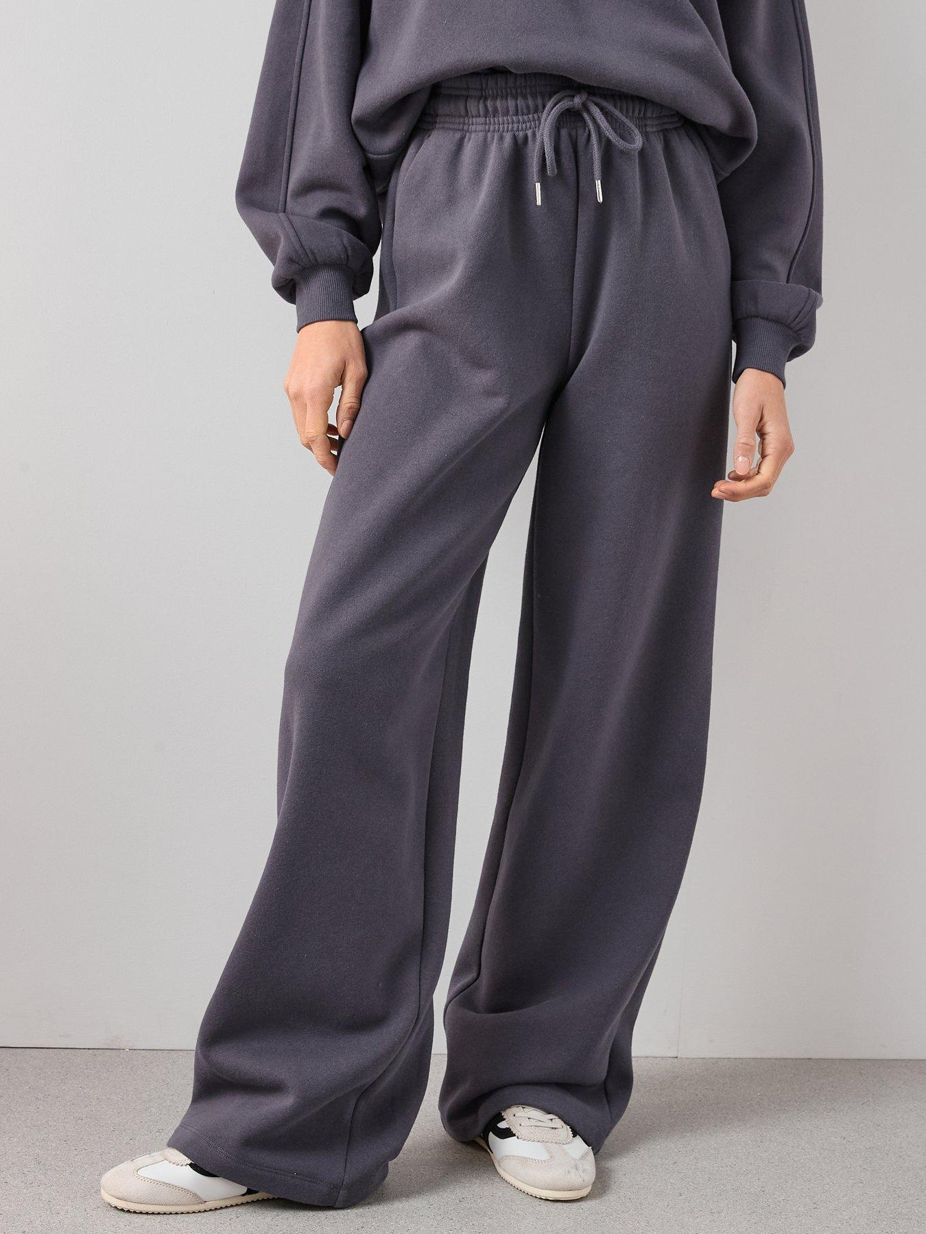 Image 4 of 7 of The Very Collection Wide Leg Jogger - Grey