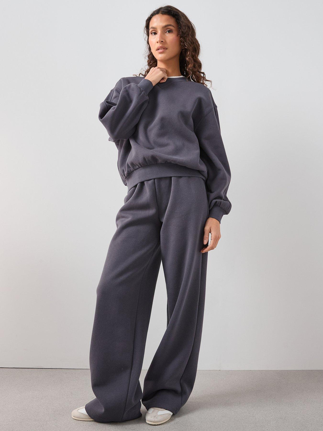 Image 5 of 7 of The Very Collection Wide Leg Jogger - Grey
