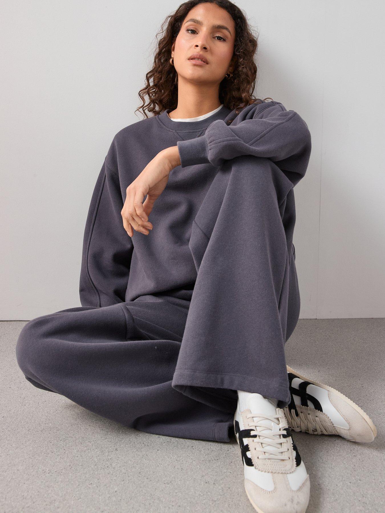 Image 6 of 7 of The Very Collection Wide Leg Jogger - Grey