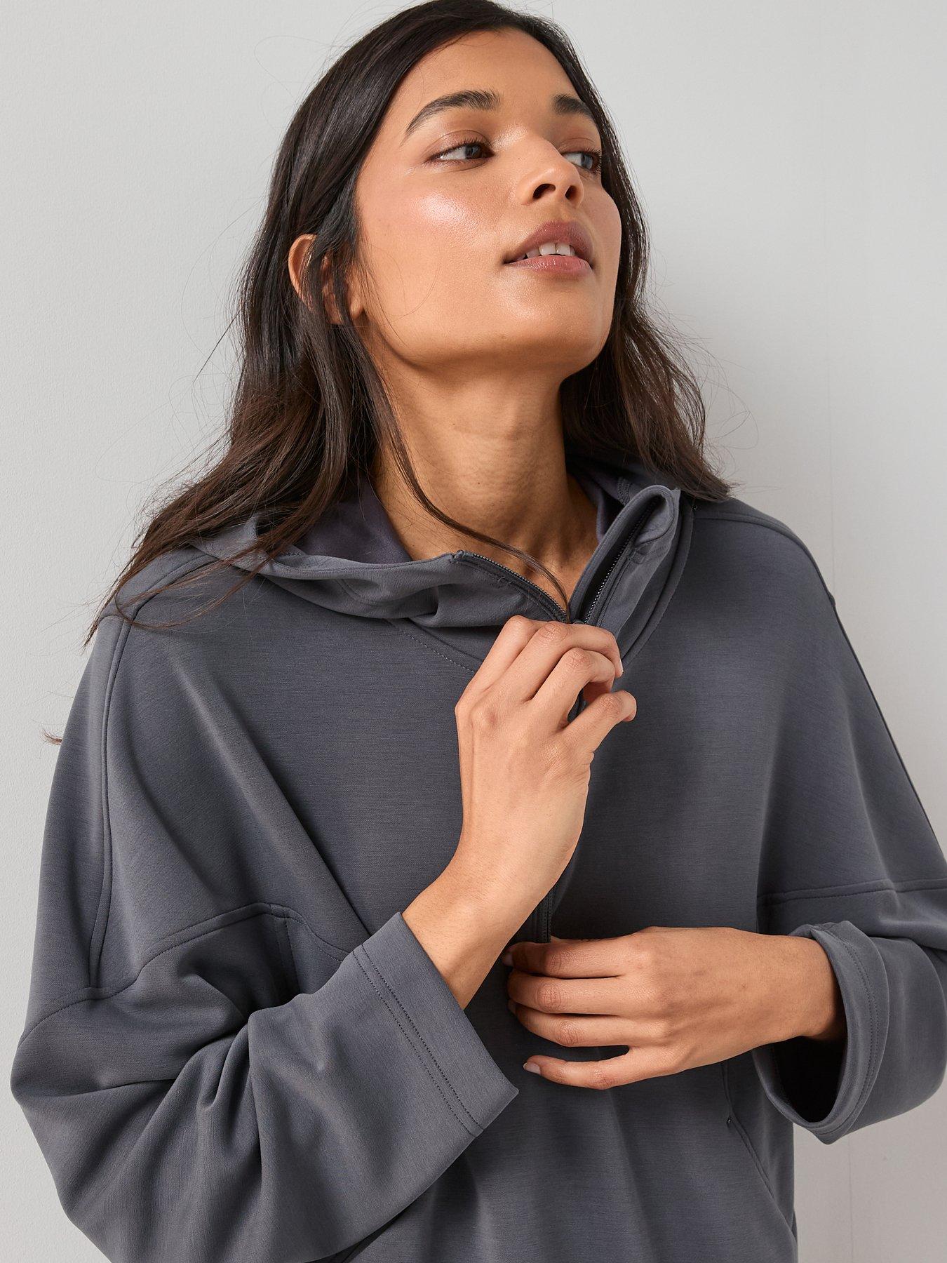 Image 4 of 6 of The Very Collection Relaxed Fit Athleisure Jacket - Grey