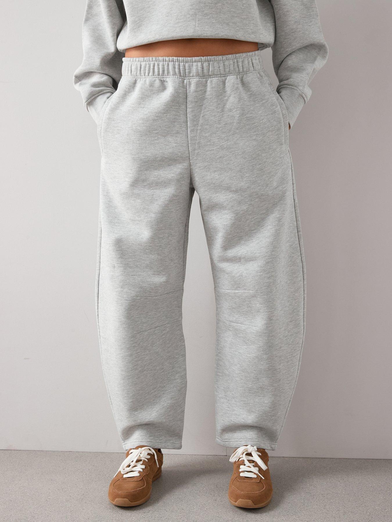 Image 1 of 6 of The Very Collection Barrel Leg Joggers Co-ord - Grey