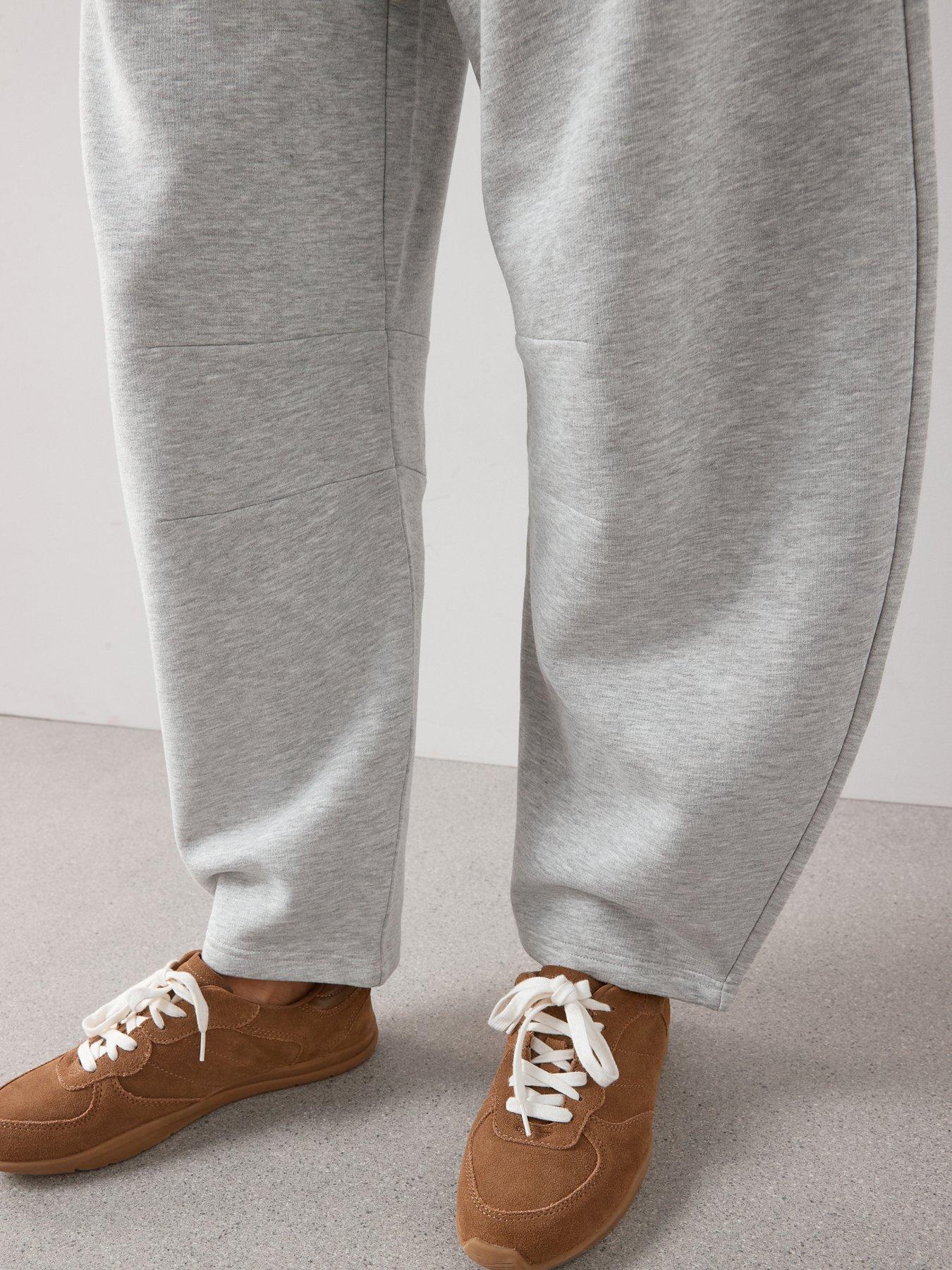Image 5 of 6 of The Very Collection Barrel Leg Joggers Co-ord - Grey