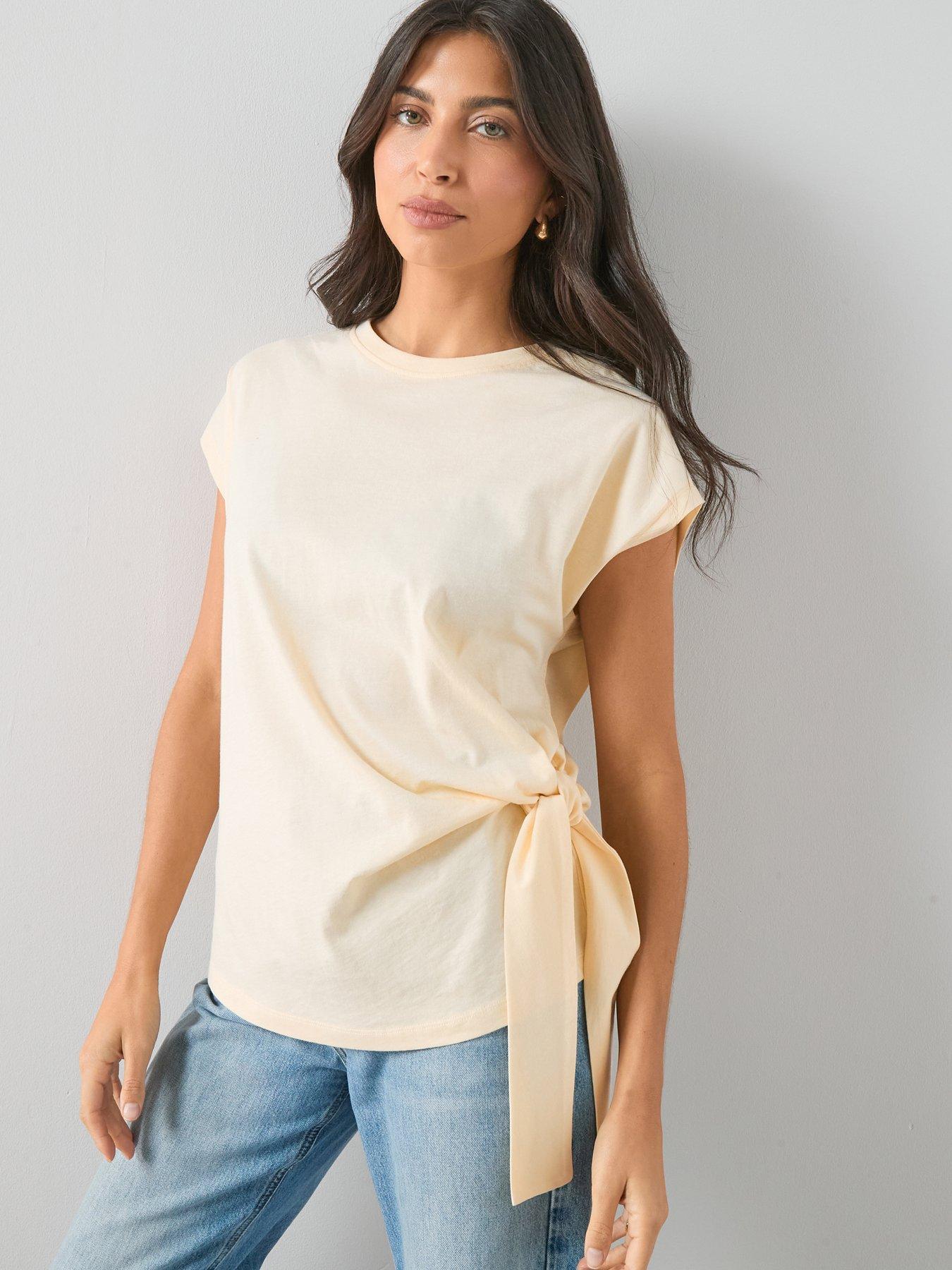 the-very-collection-tie-side-t-shirt-yellowfront