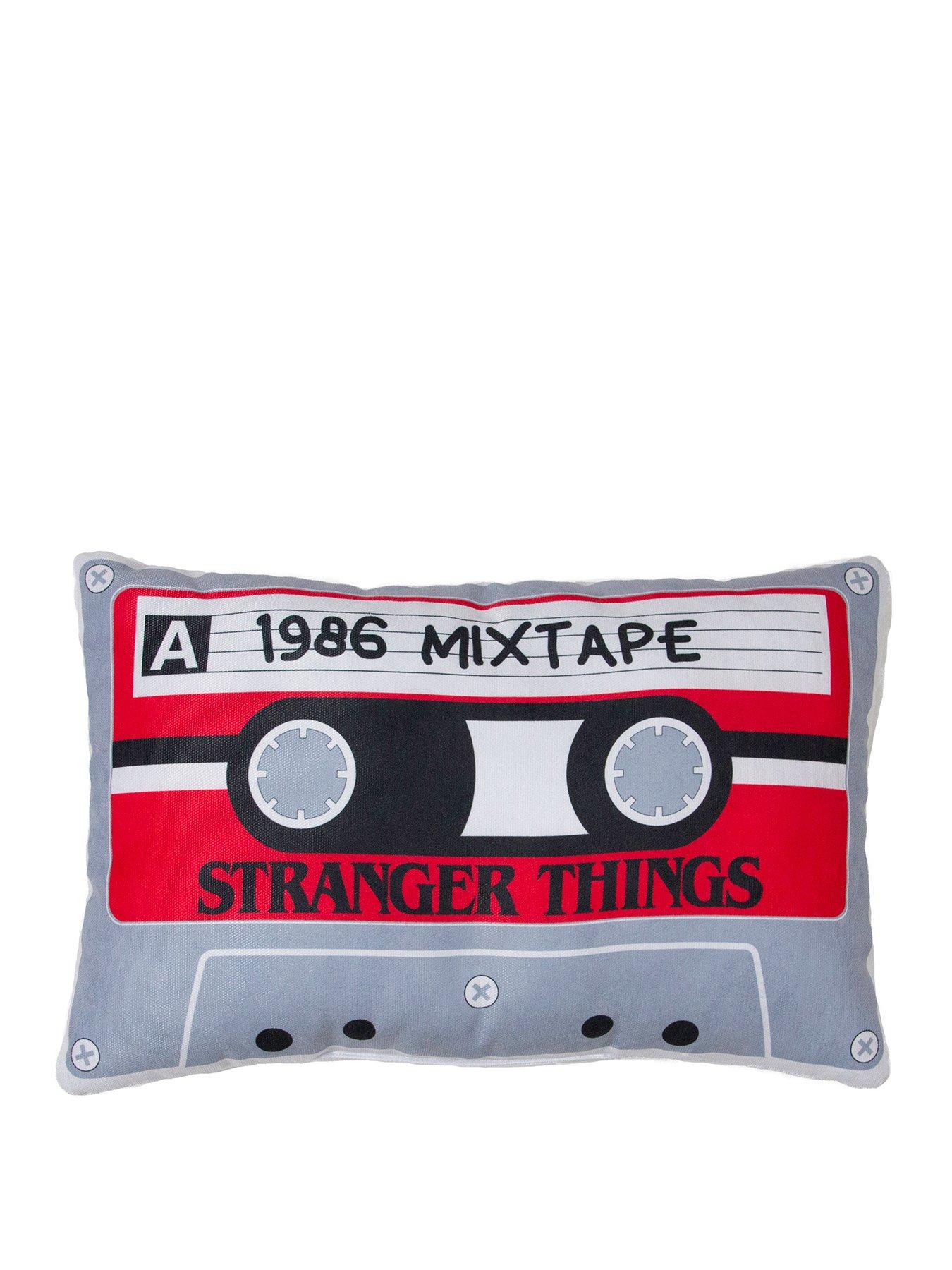 Image 2 of 5 of Stranger Things Stranger Things Flames Mixtape Shaped Cushion