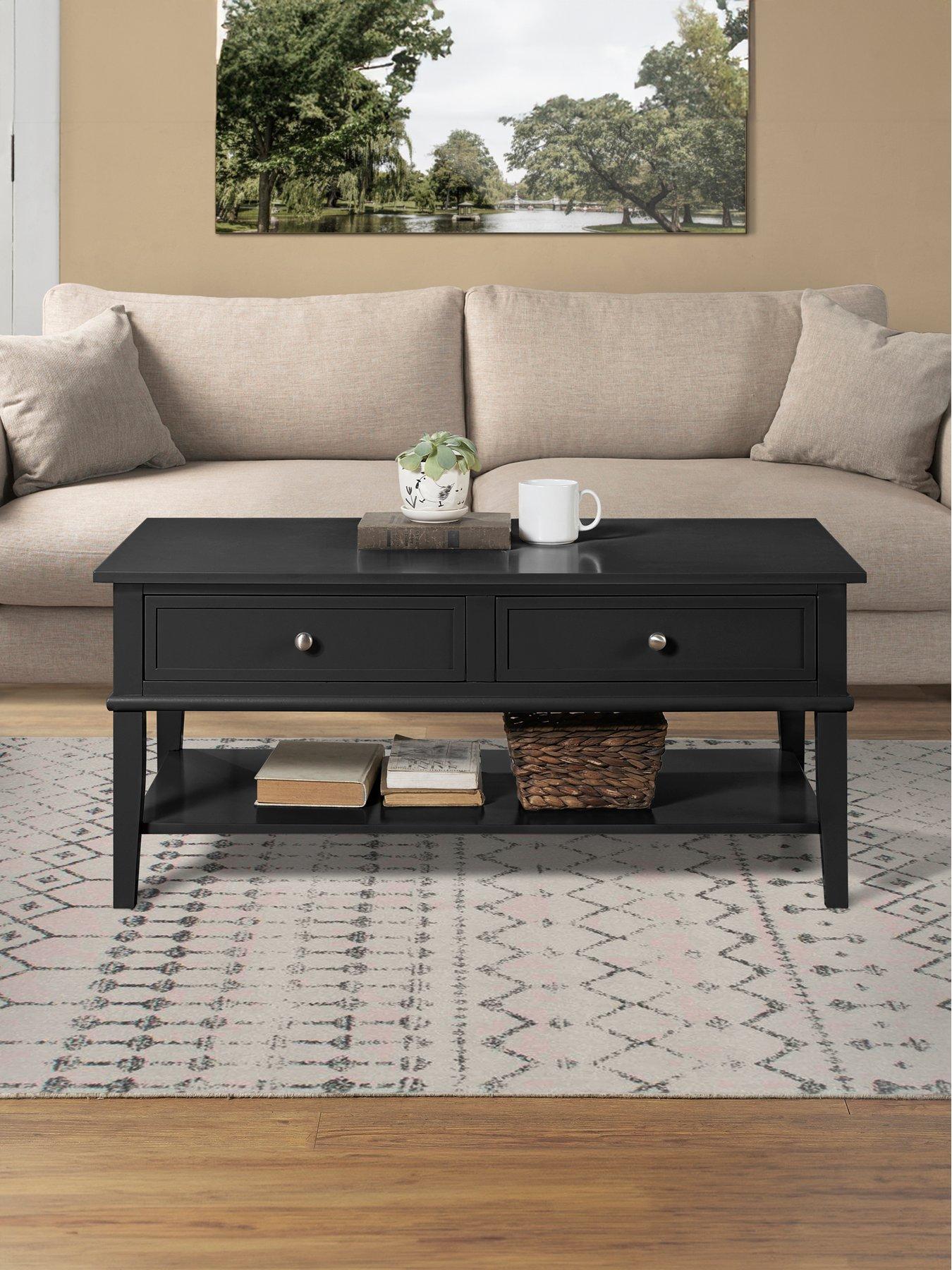 Image 1 of 7 of Dorel Home Franklin Coffee Table Black
