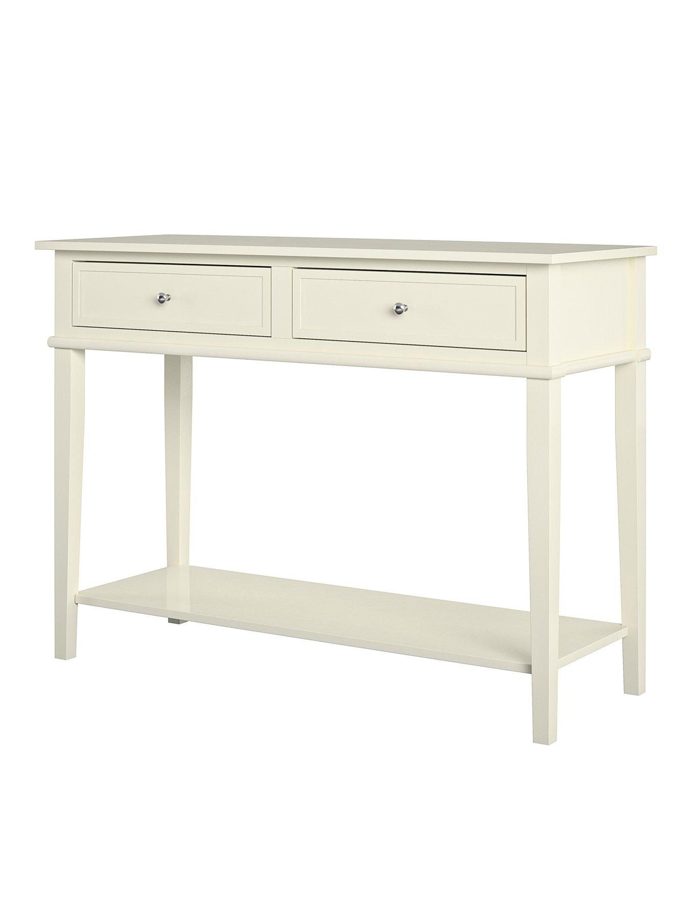 Image 4 of 7 of Dorel Home Franklin Console Table Table White