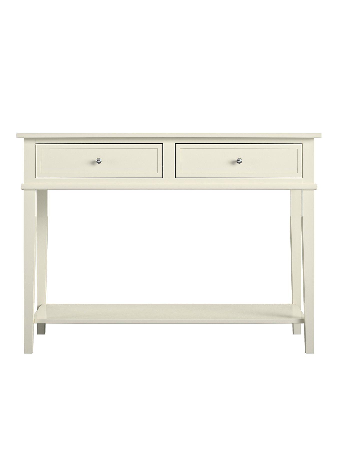 Image 5 of 7 of Dorel Home Franklin Console Table Table White