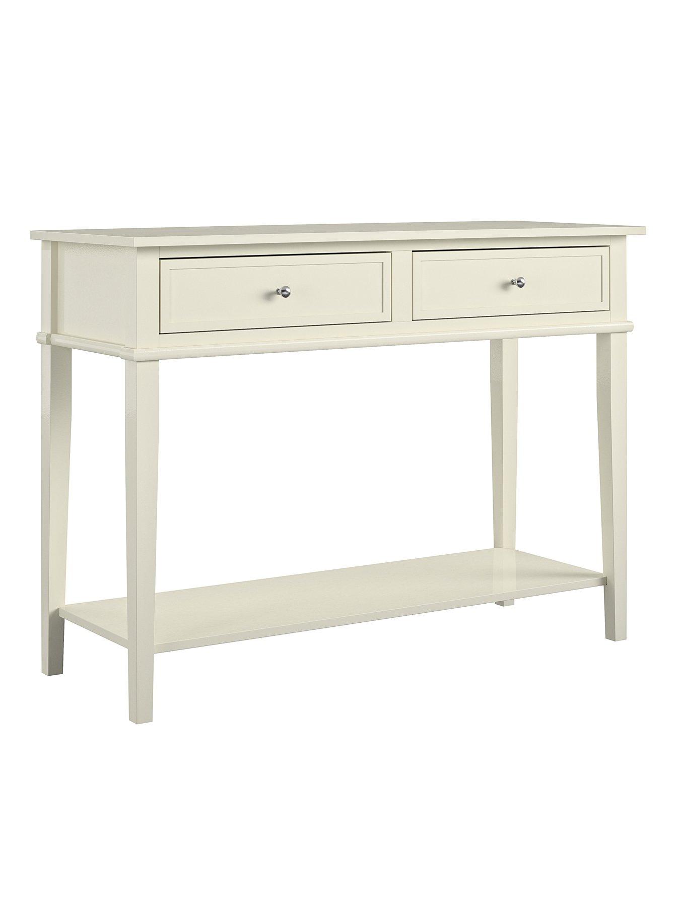 Image 7 of 7 of Dorel Home Franklin Console Table Table White