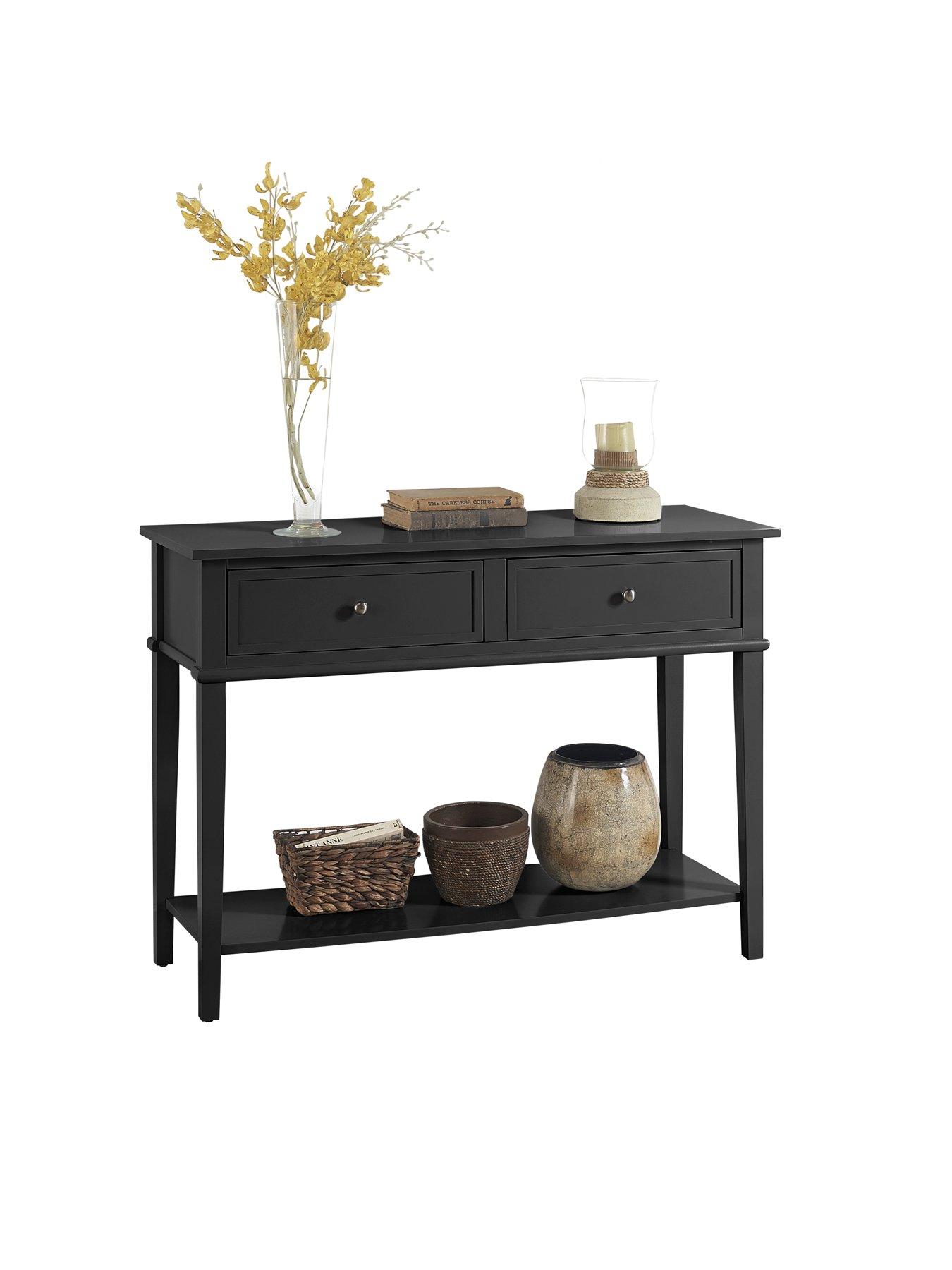 Image 5 of 7 of Dorel Home Franklin Console Table Table Black