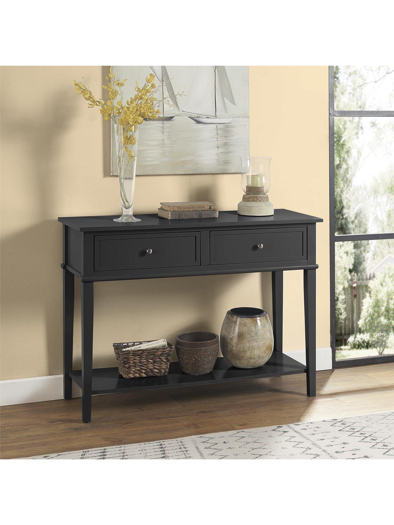Image 6 of 7 of Dorel Home Franklin Console Table Table Black