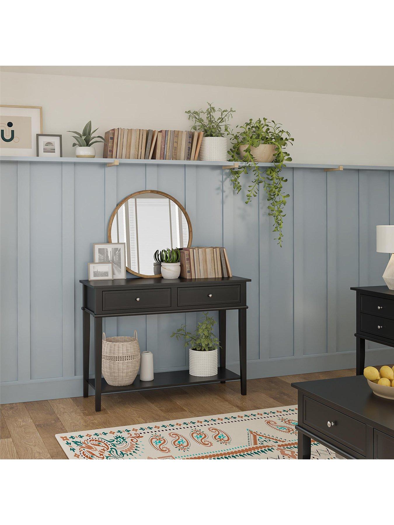 Image 7 of 7 of Dorel Home Franklin Console Table Table Black